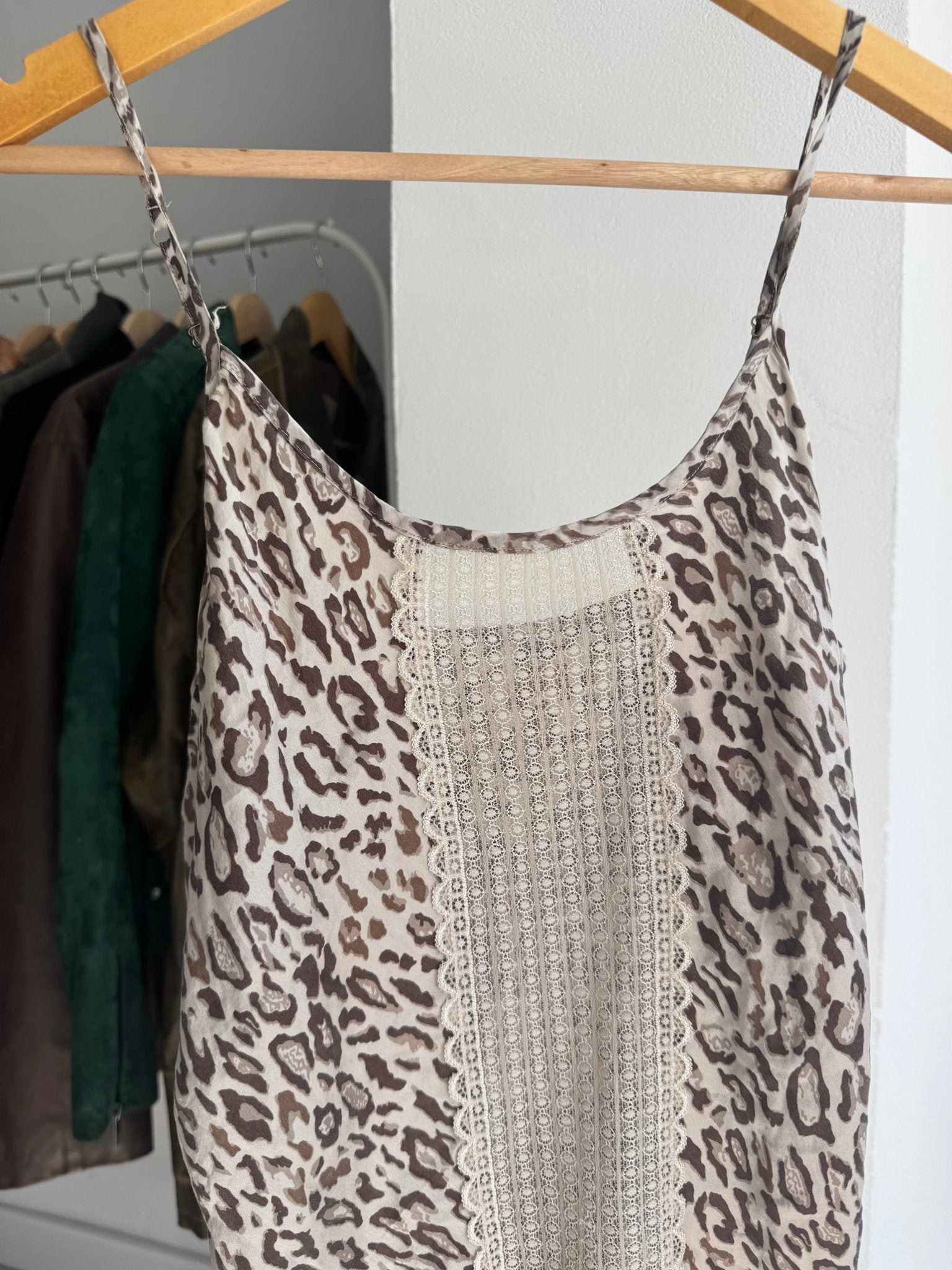 🐆 Top Y2K Animal Print din Mătase – M Damă - anbracaminte