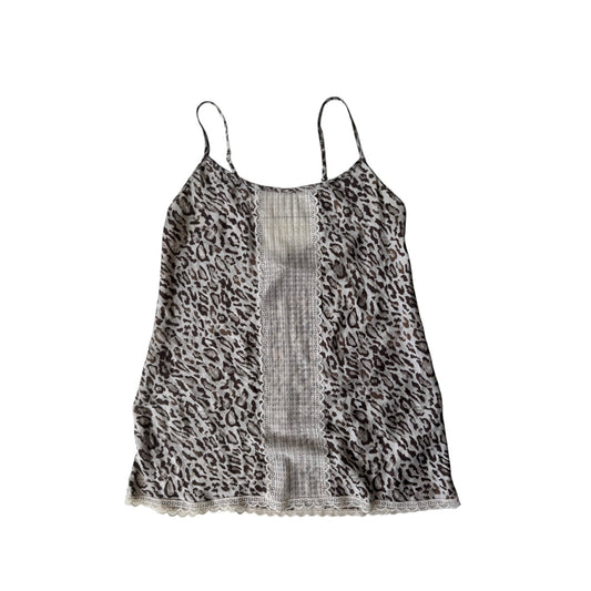 🐆 Top Y2K Animal Print din Mătase – M Damă - anbracaminte