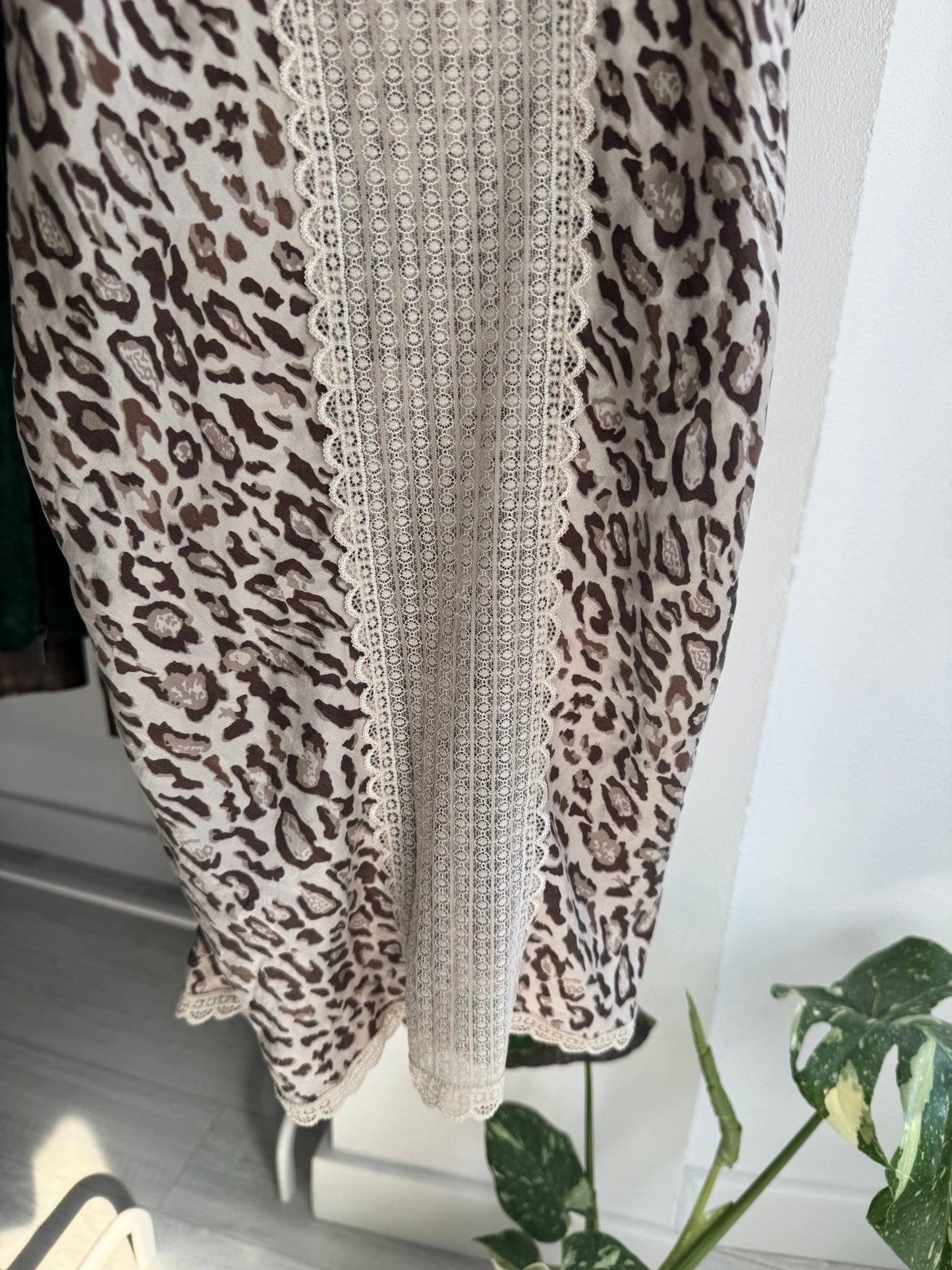 🐆 Top Y2K Animal Print din Mătase – M Damă - anbracaminte