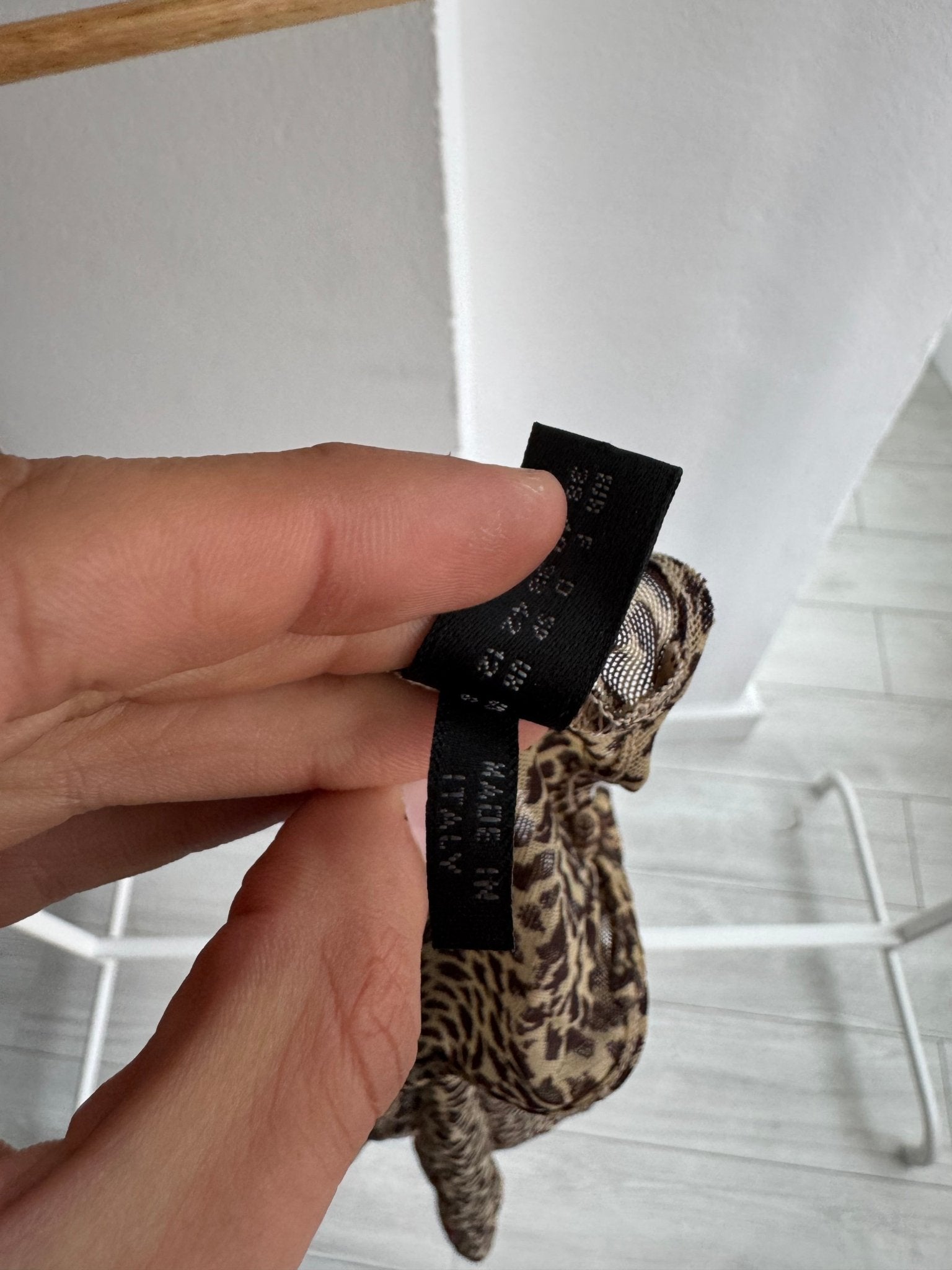 🐆 Top Y2K Animal Print Mesh – EU 38 (S/M) – Made in Italy - anbracaminte