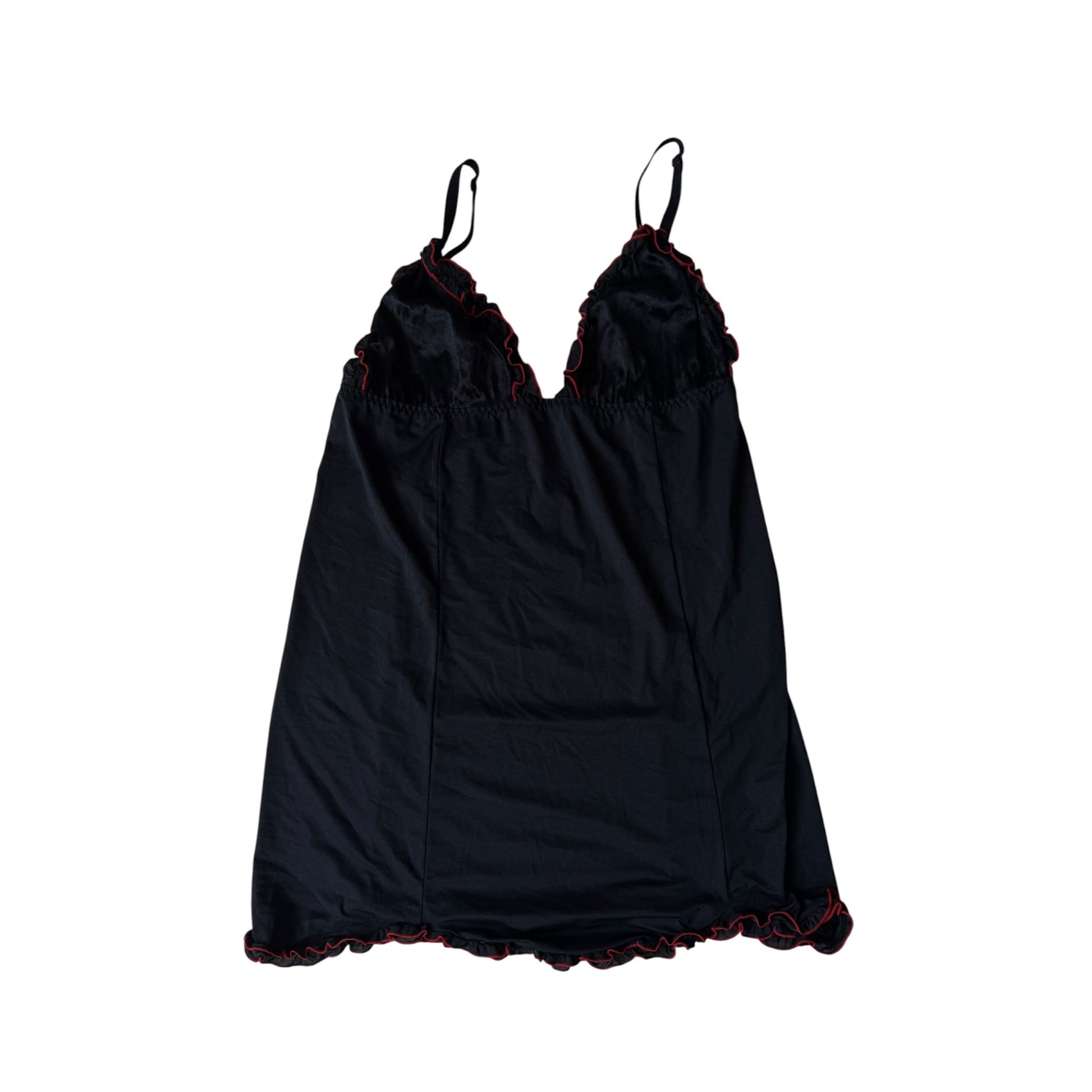 ✨ Top Y2K Black cu Bretele Ajustabile – L Damă - anbracaminte
