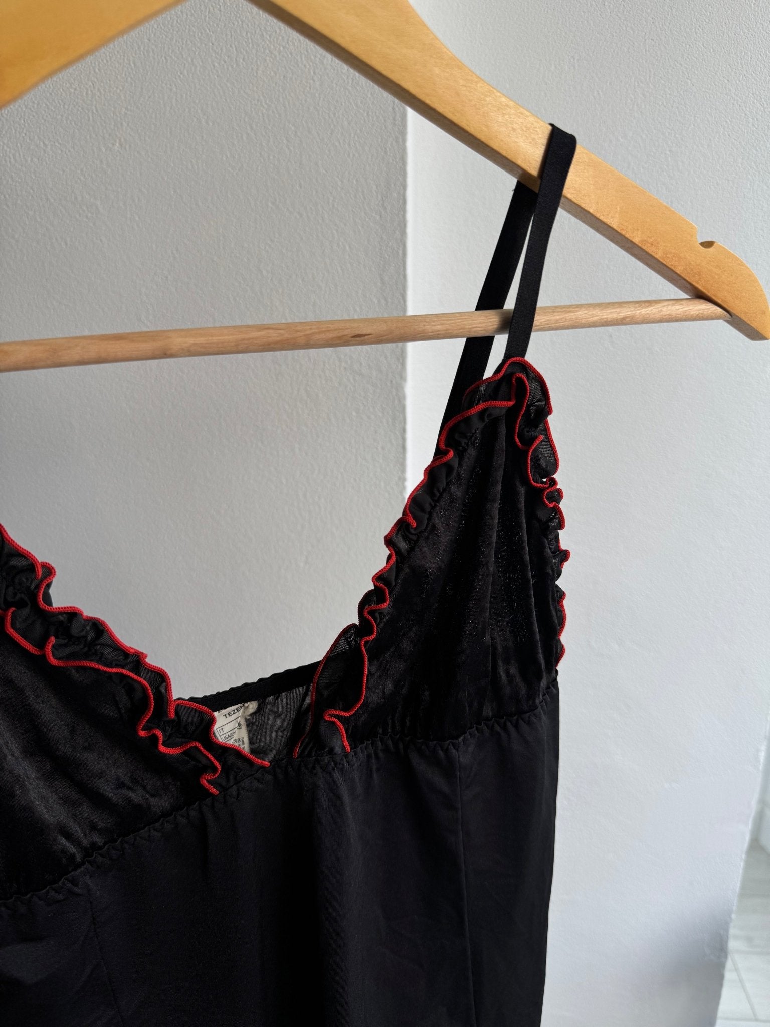 ✨ Top Y2K Black cu Bretele Ajustabile – L Damă - anbracaminte