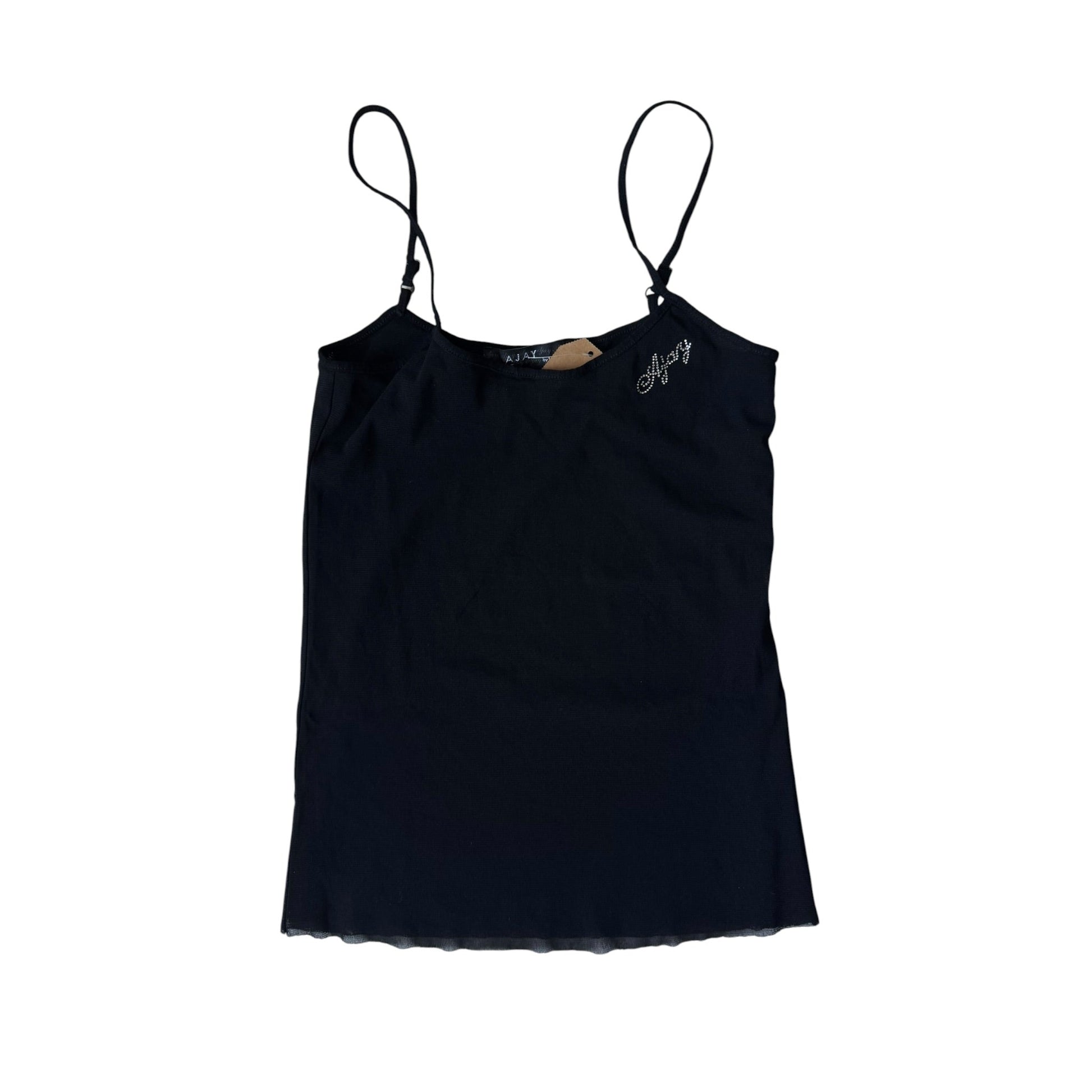 ✨ Top Y2K Black cu Rhinestones – XS/S Damă – Made in Italy - anbracaminte