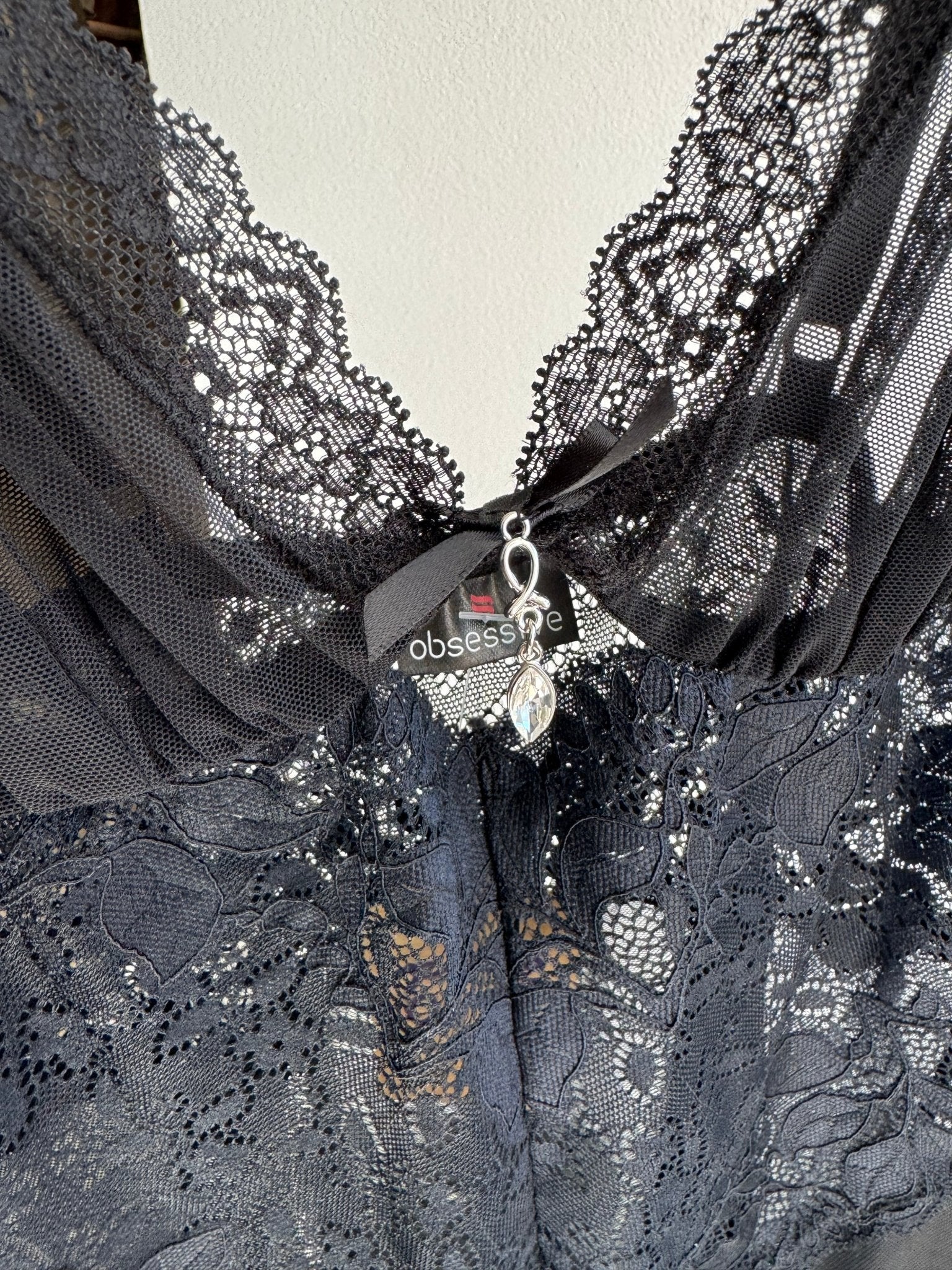 ✨ Top Y2K Black Lace – S/M Damă - anbracaminte