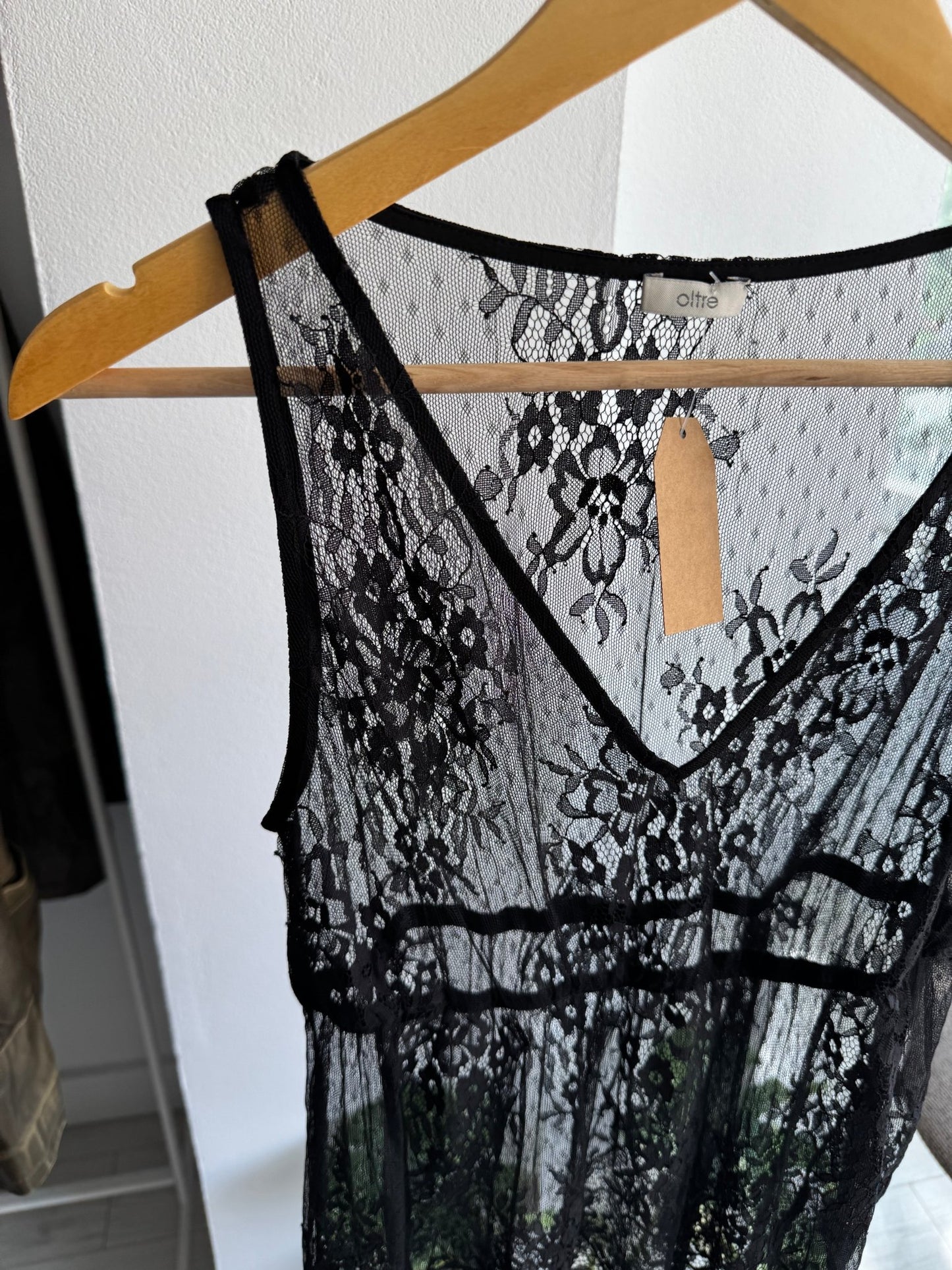 ✨ Top Y2K Black Lace – XS/S Damă - anbracaminte