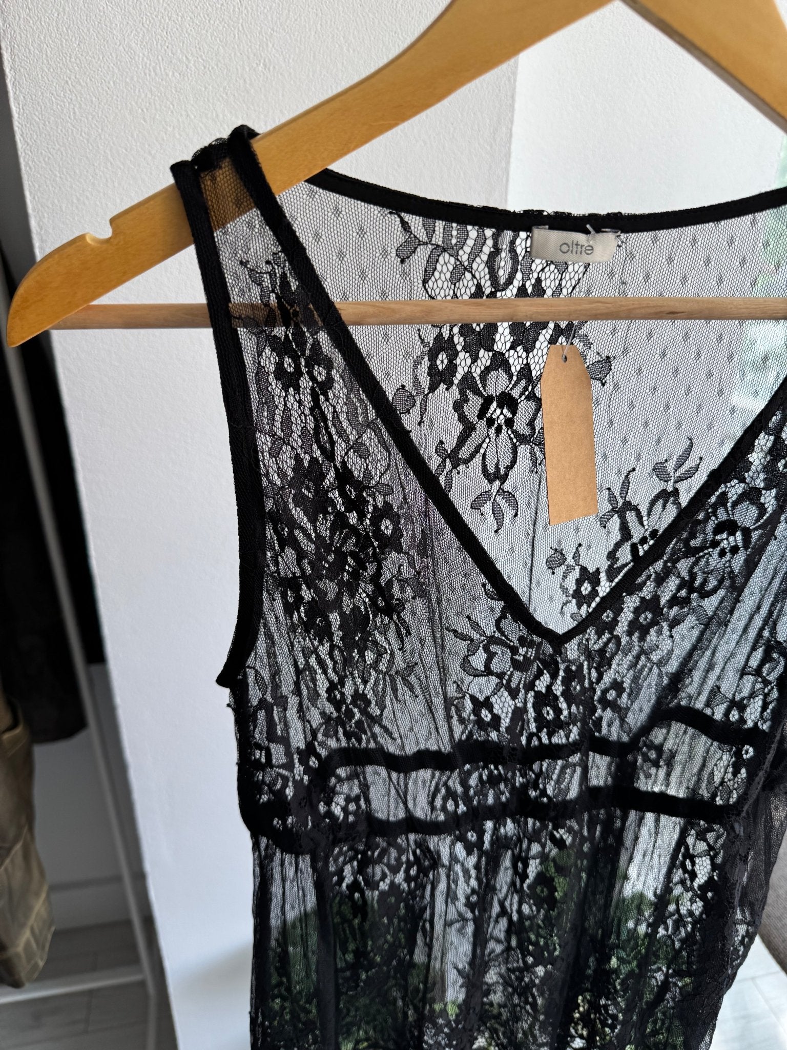 ✨ Top Y2K Black Lace – XS/S Damă - anbracaminte