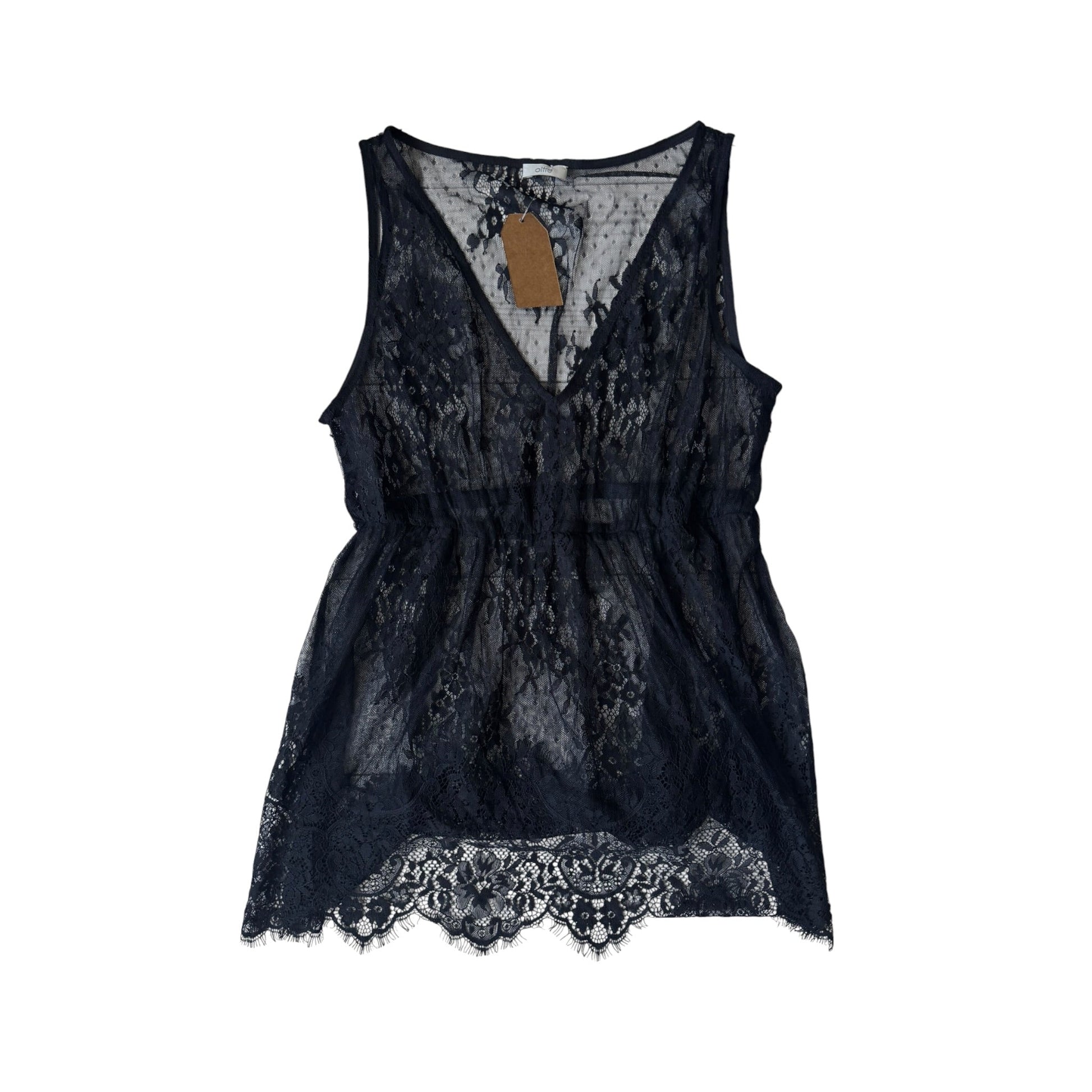 ✨ Top Y2K Black Lace – XS/S Damă - anbracaminte