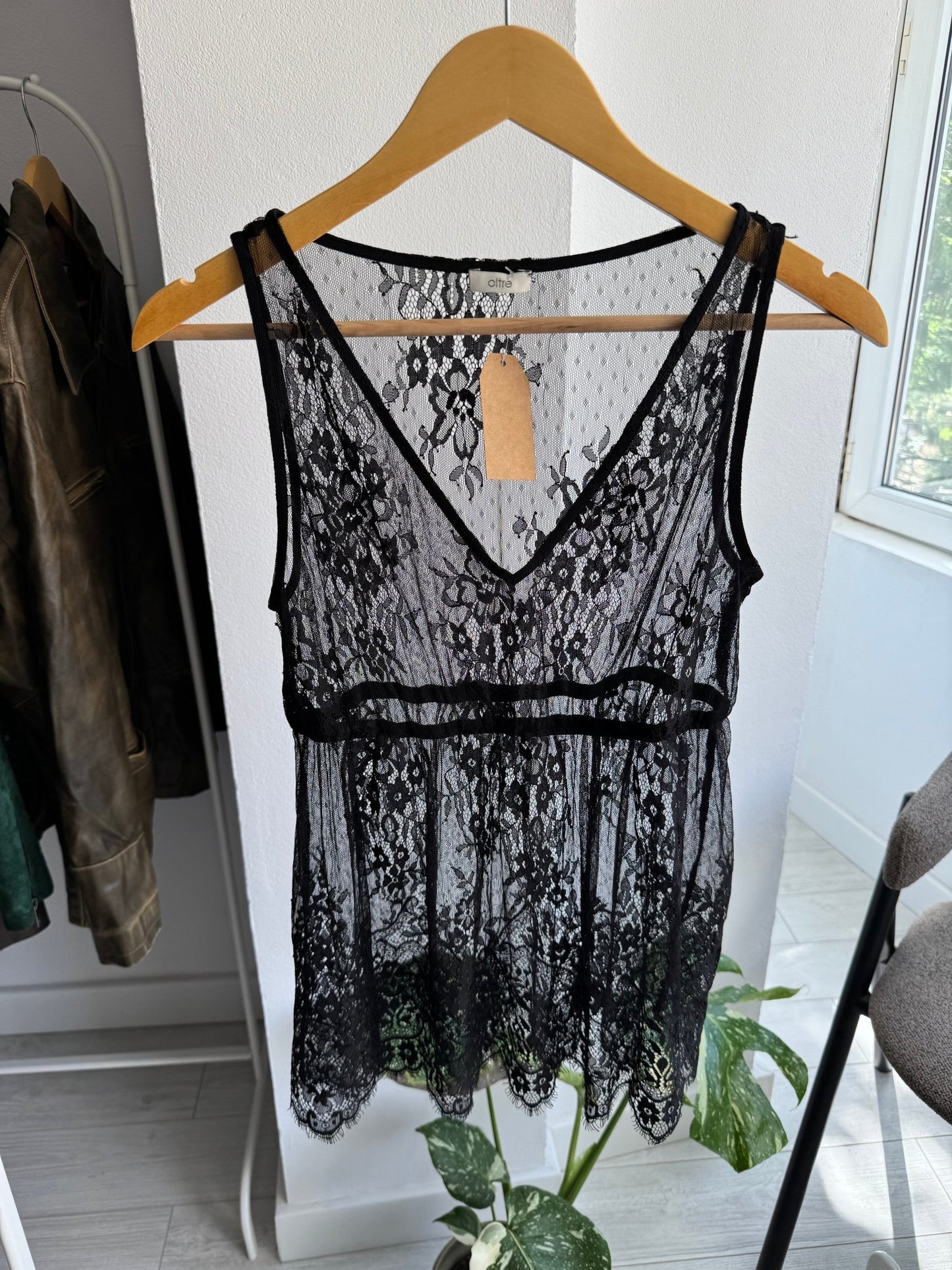 ✨ Top Y2K Black Lace – XS/S Damă - anbracaminte