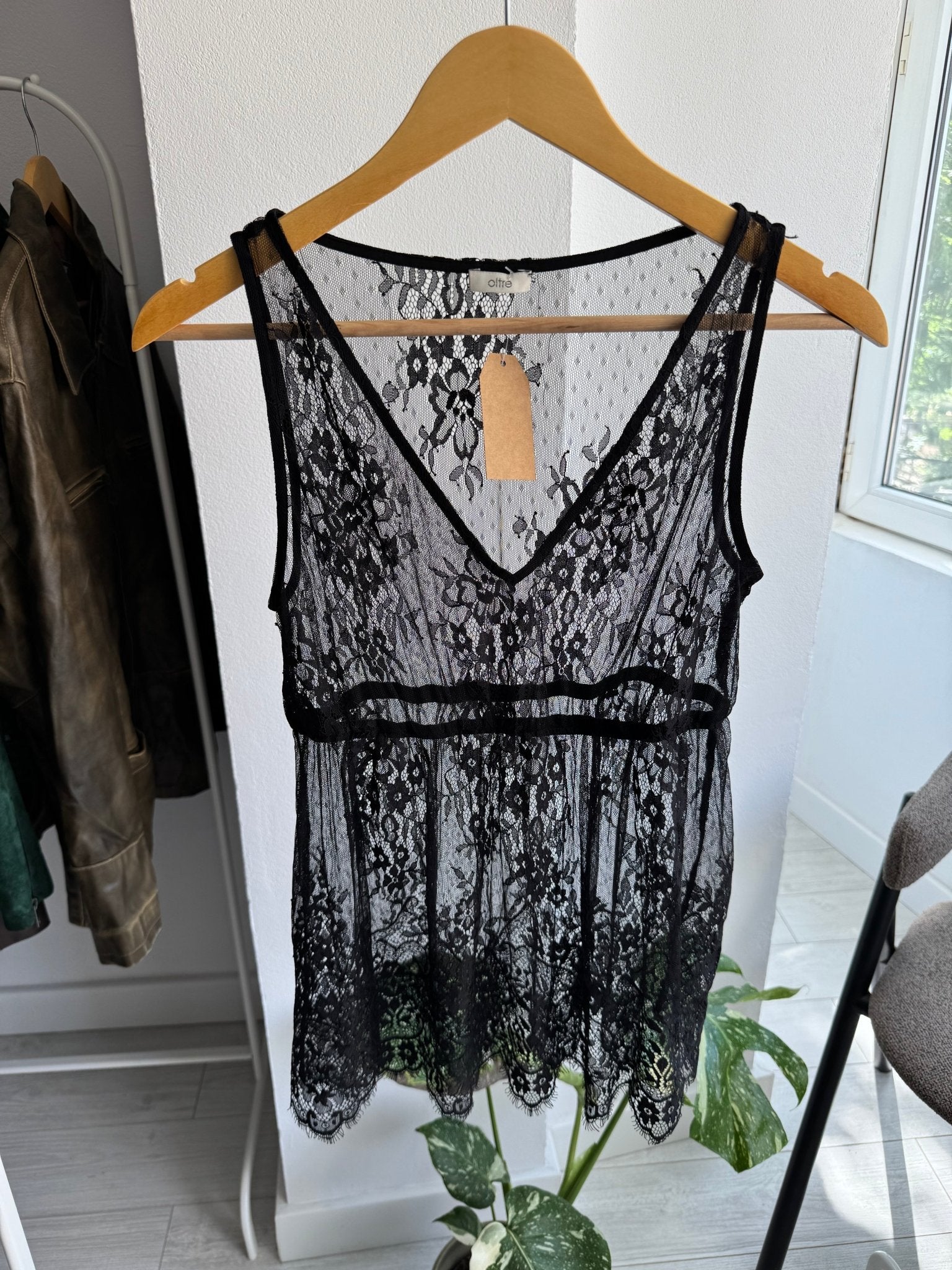 ✨ Top Y2K Black Lace – XS/S Damă - anbracaminte
