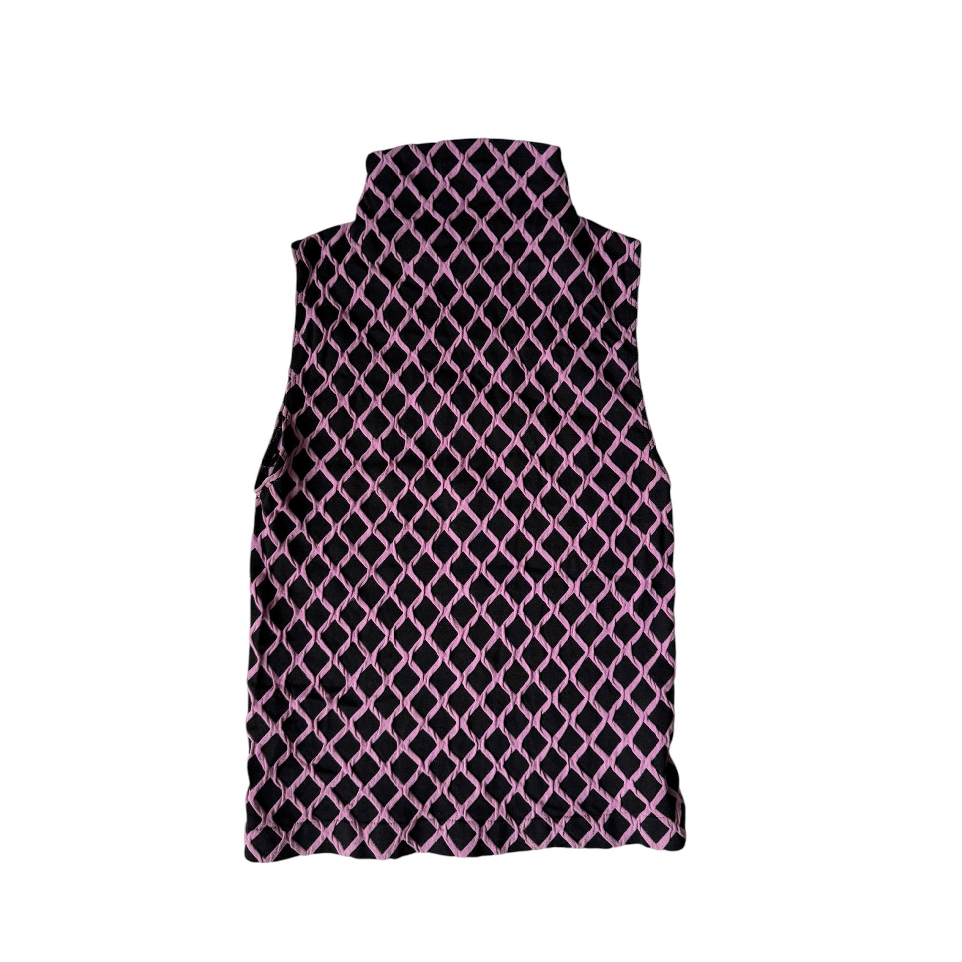 🪩 Top Y2K Black Textured – XS/S Damă - anbracaminte