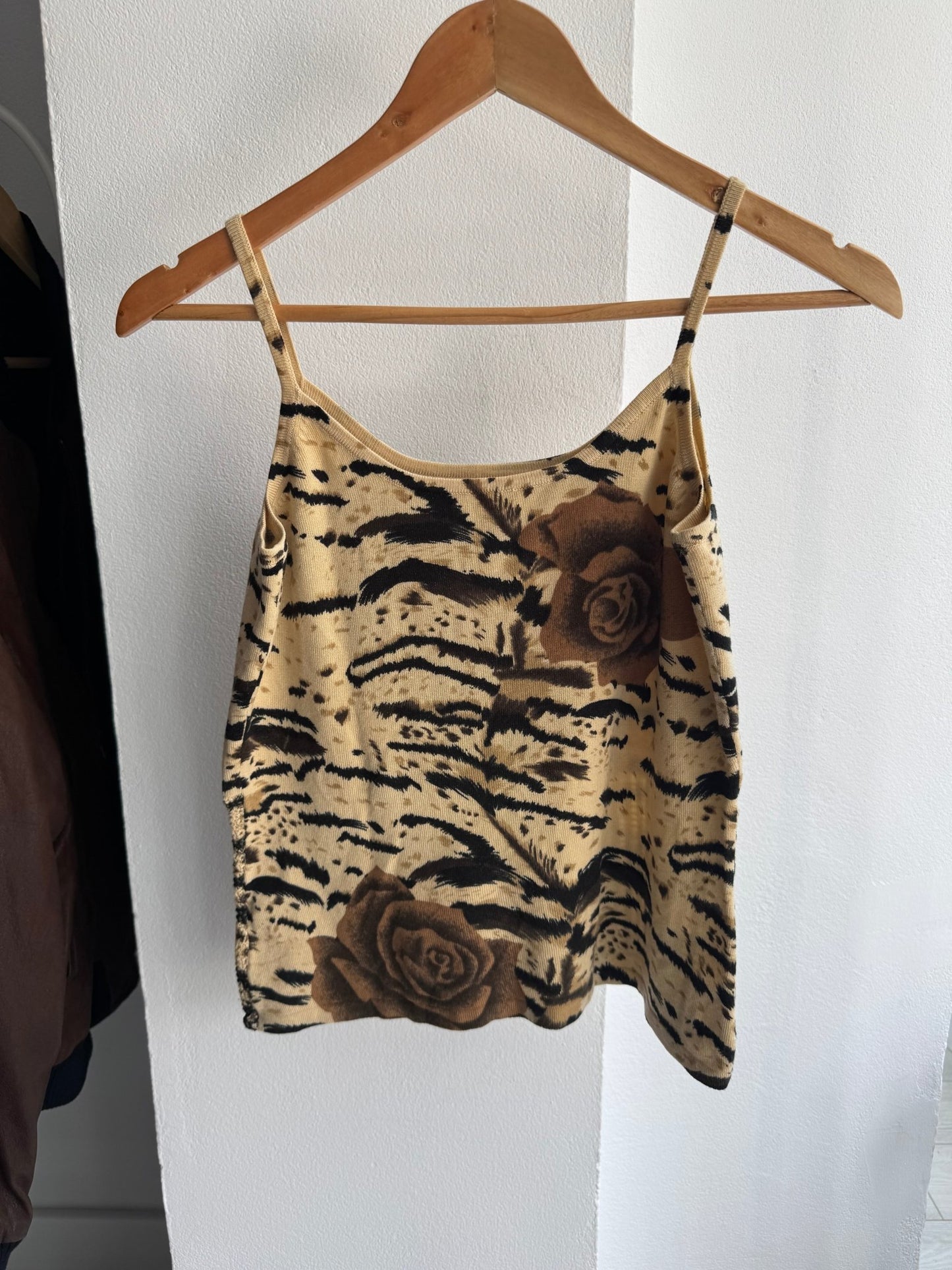🐆 Top Y2K Blend Lână și Vâscoză – M Damă – Made in Italy - anbracaminte
