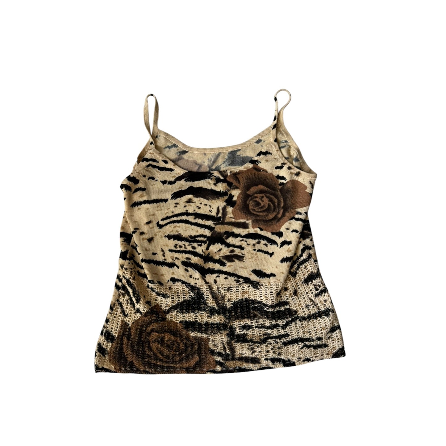 🐆 Top Y2K Blend Lână și Vâscoză – M Damă – Made in Italy - anbracaminte
