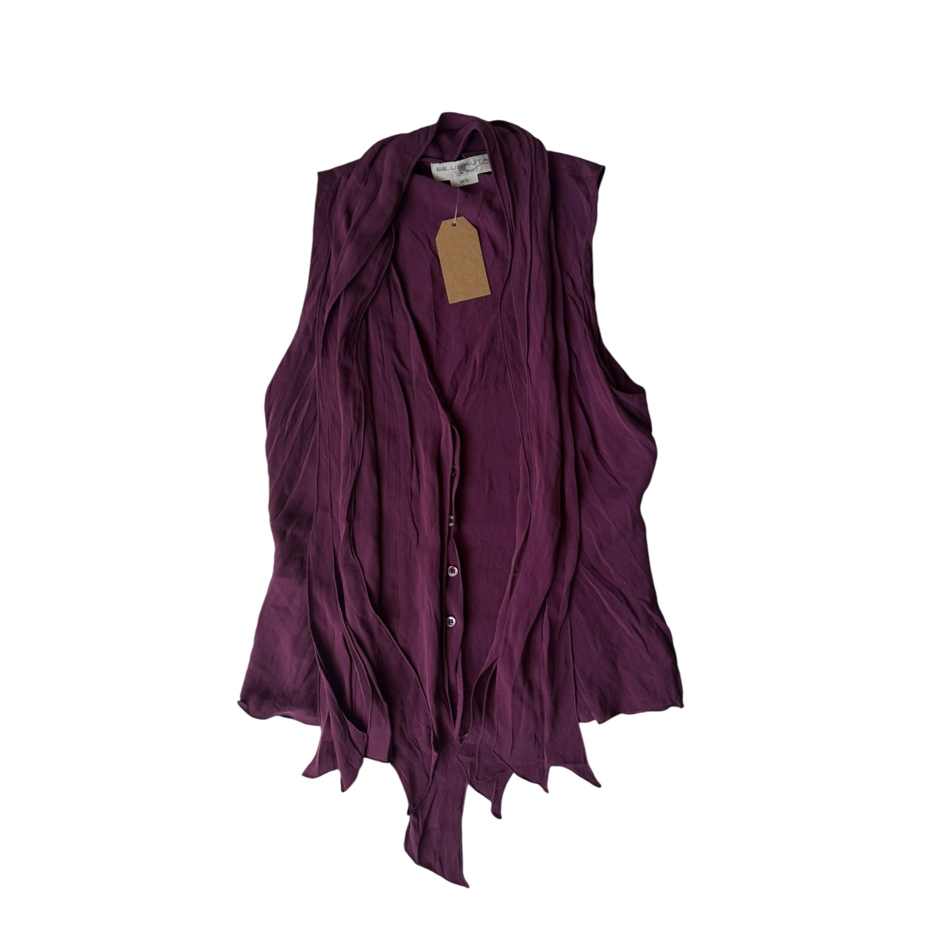 ✨ Top Y2K Blunauta din Mătase – IT 42 (S/M Damă) – Made in Italy - anbracaminte