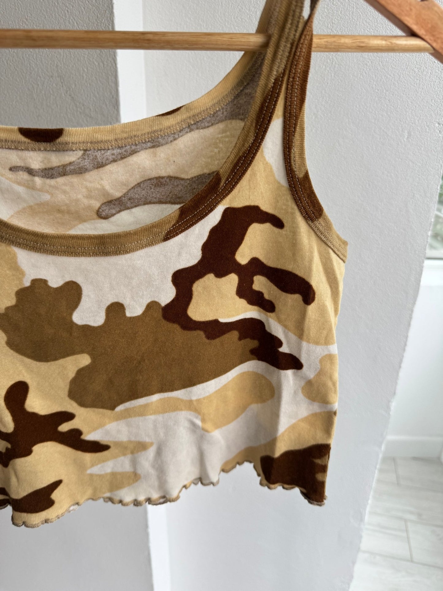 🪖 Top Y2K Camo Printed Crop – XS/S Damă - anbracaminte