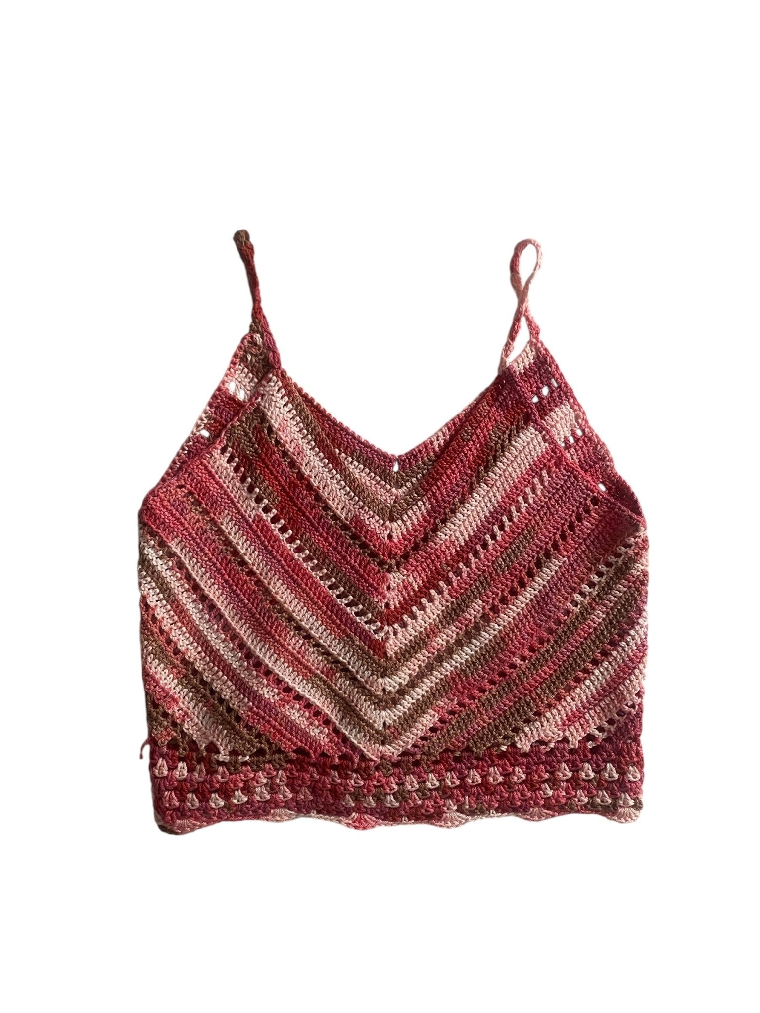 🧶 Top Y2K Cropped Croșetat – Mărime XS/S - anbracaminte