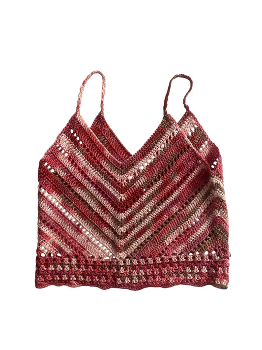 🧶 Top Y2K Cropped Croșetat – Mărime XS/S - anbracaminte