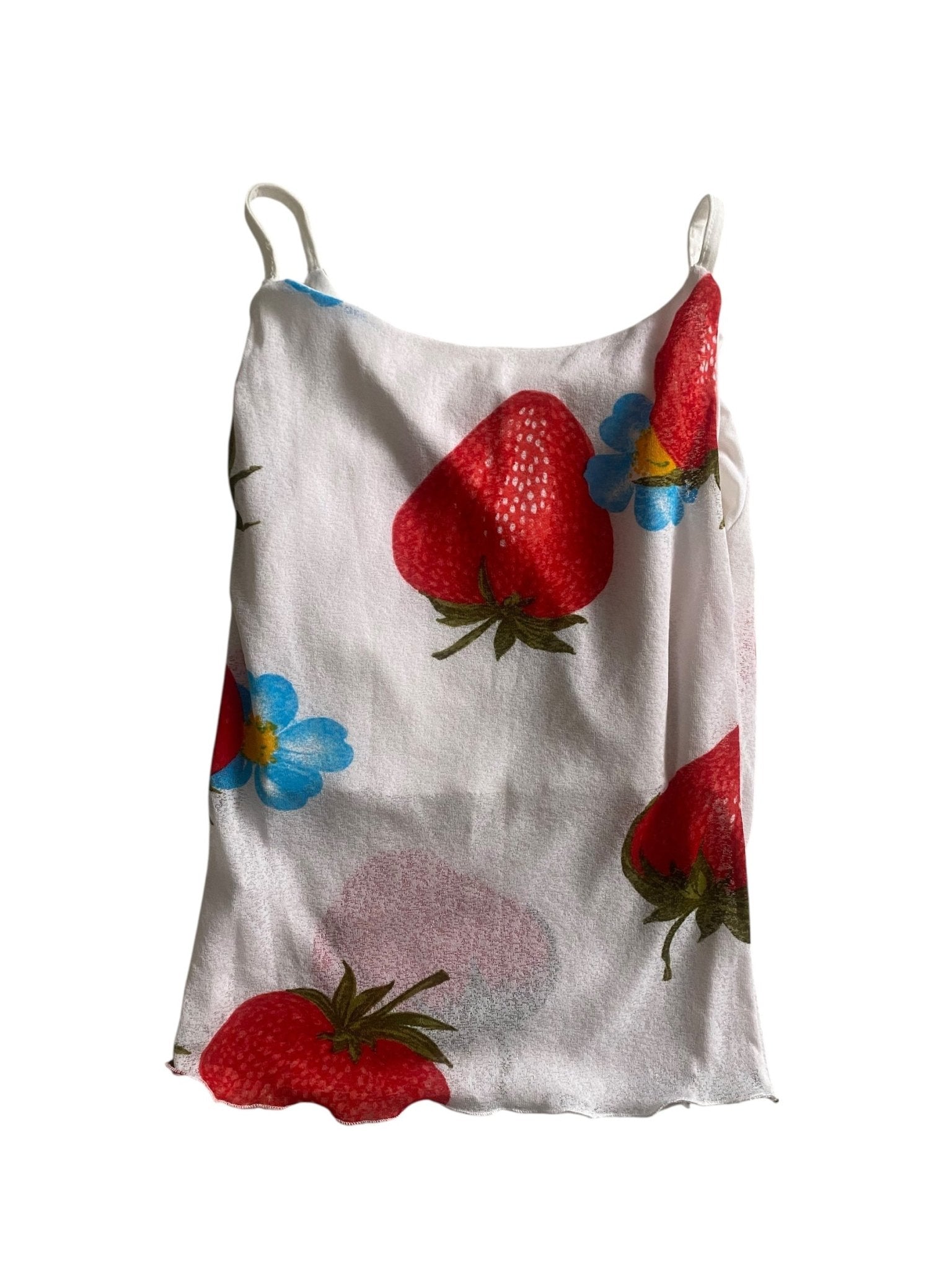🍒 Top Y2K cu Imprimeu Cherry – Mărime XS – Stil Retro Cute - anbracaminte