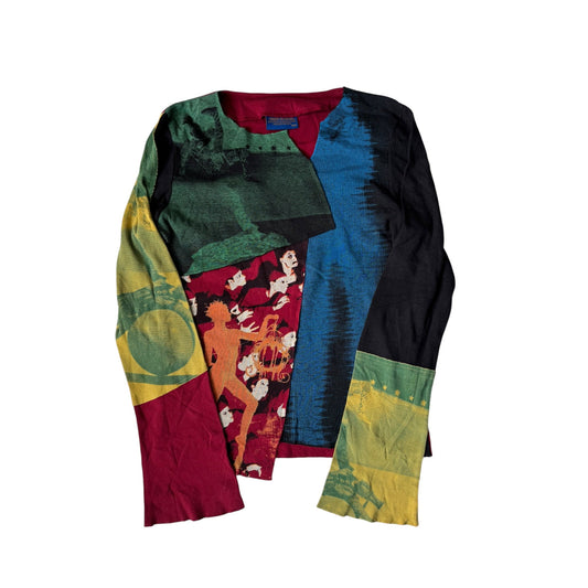 🎪 Top Y2K Damă Cirque du Soleil Printed – M – Made in Canada - anbracaminte