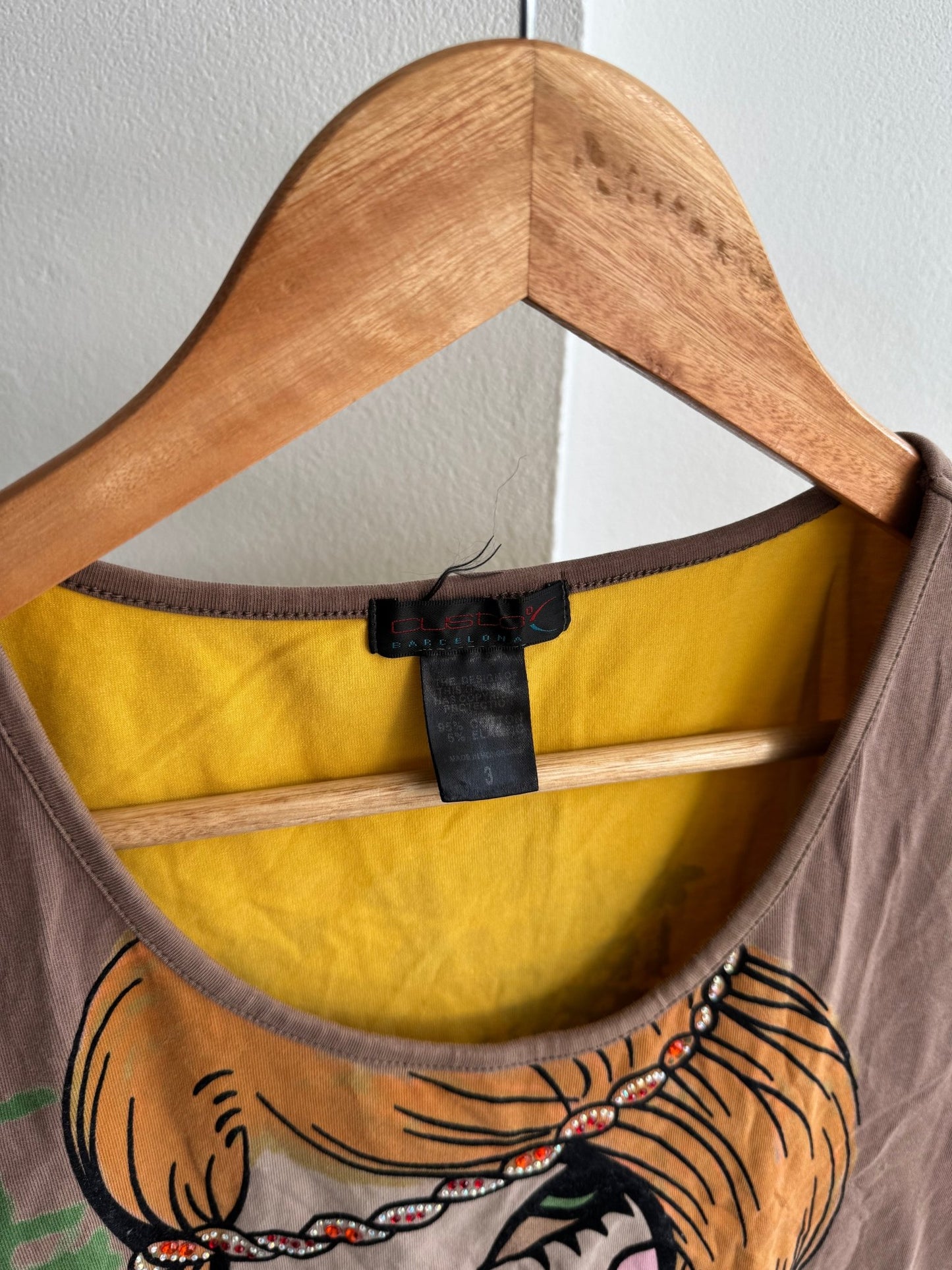 🌞 Top Y2K Damă Custo Barcelona Printed – Size 3 (L) - anbracaminte