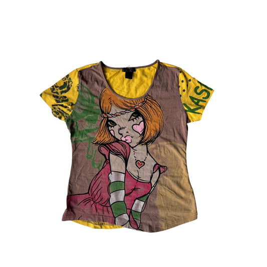 🌞 Top Y2K Damă Custo Barcelona Printed – Size 3 (L) - anbracaminte