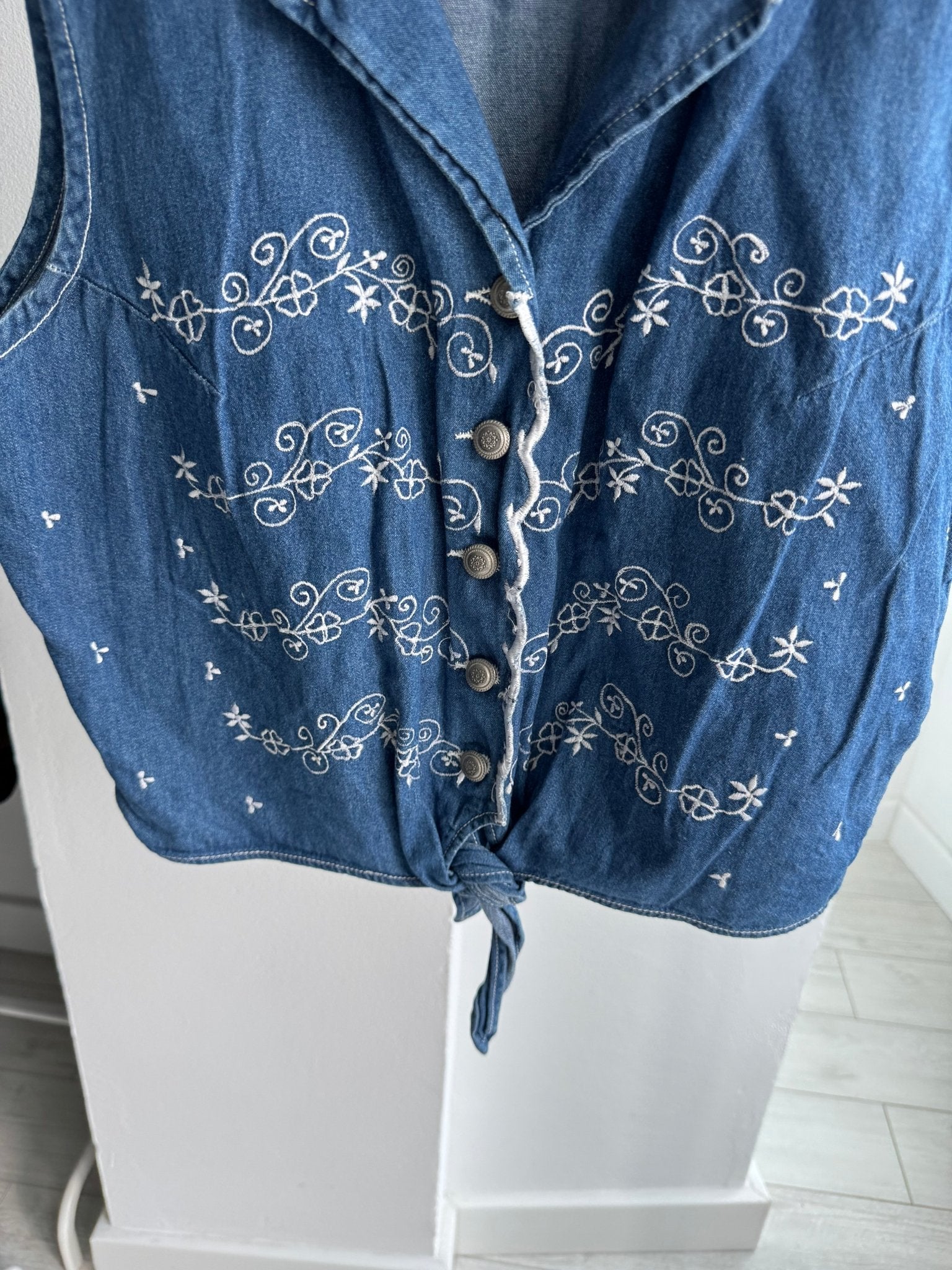 🤠 Top Y2K Damă Denim – La Blues – L - anbracaminte