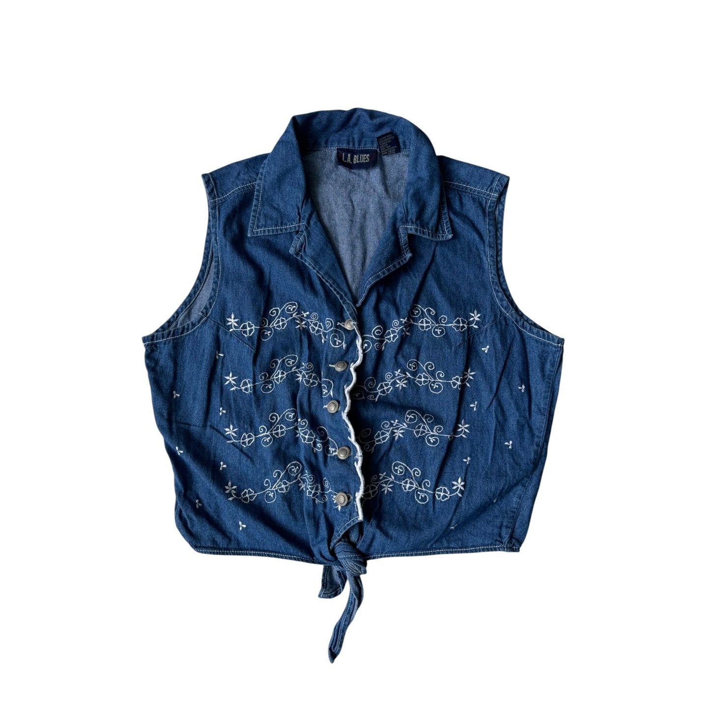 🤠 Top Y2K Damă Denim – La Blues – L - anbracaminte