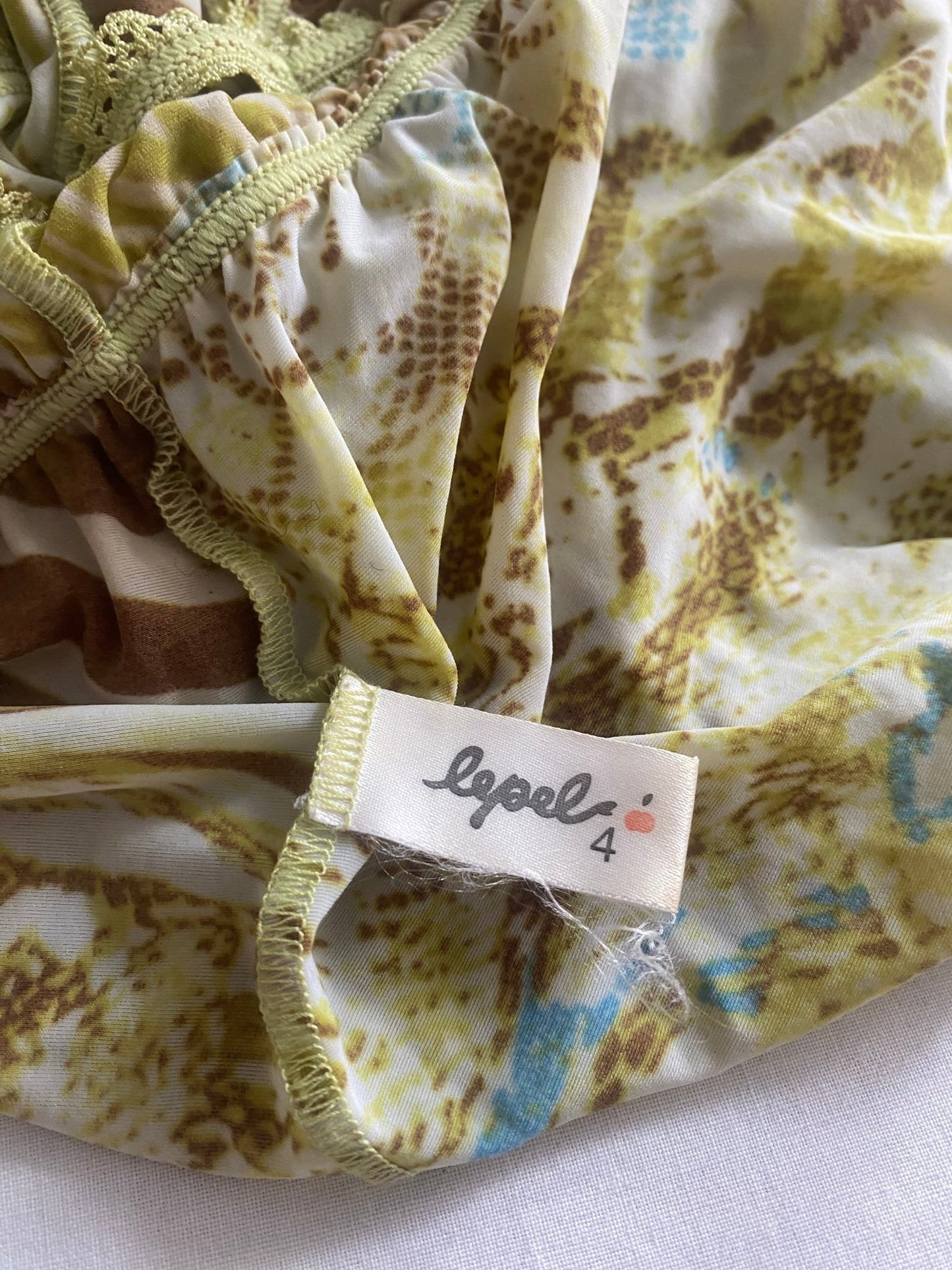 🐆 Top Y2K Dantelă & Animal Print – Mărime L - anbracaminte