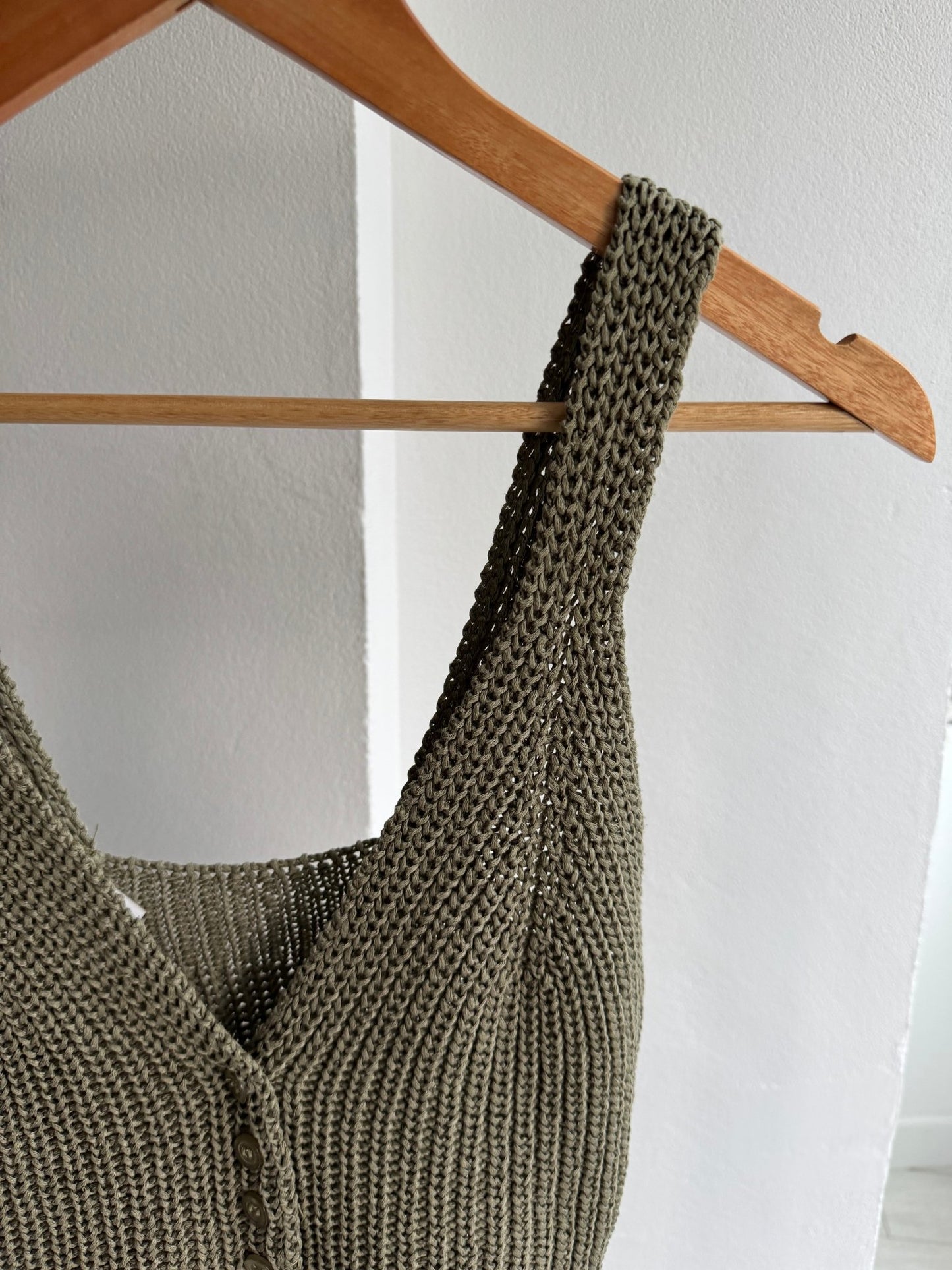 🪖 Top Y2K Dark Green Knitted – XS/S Damă – Made in Italy - anbracaminte