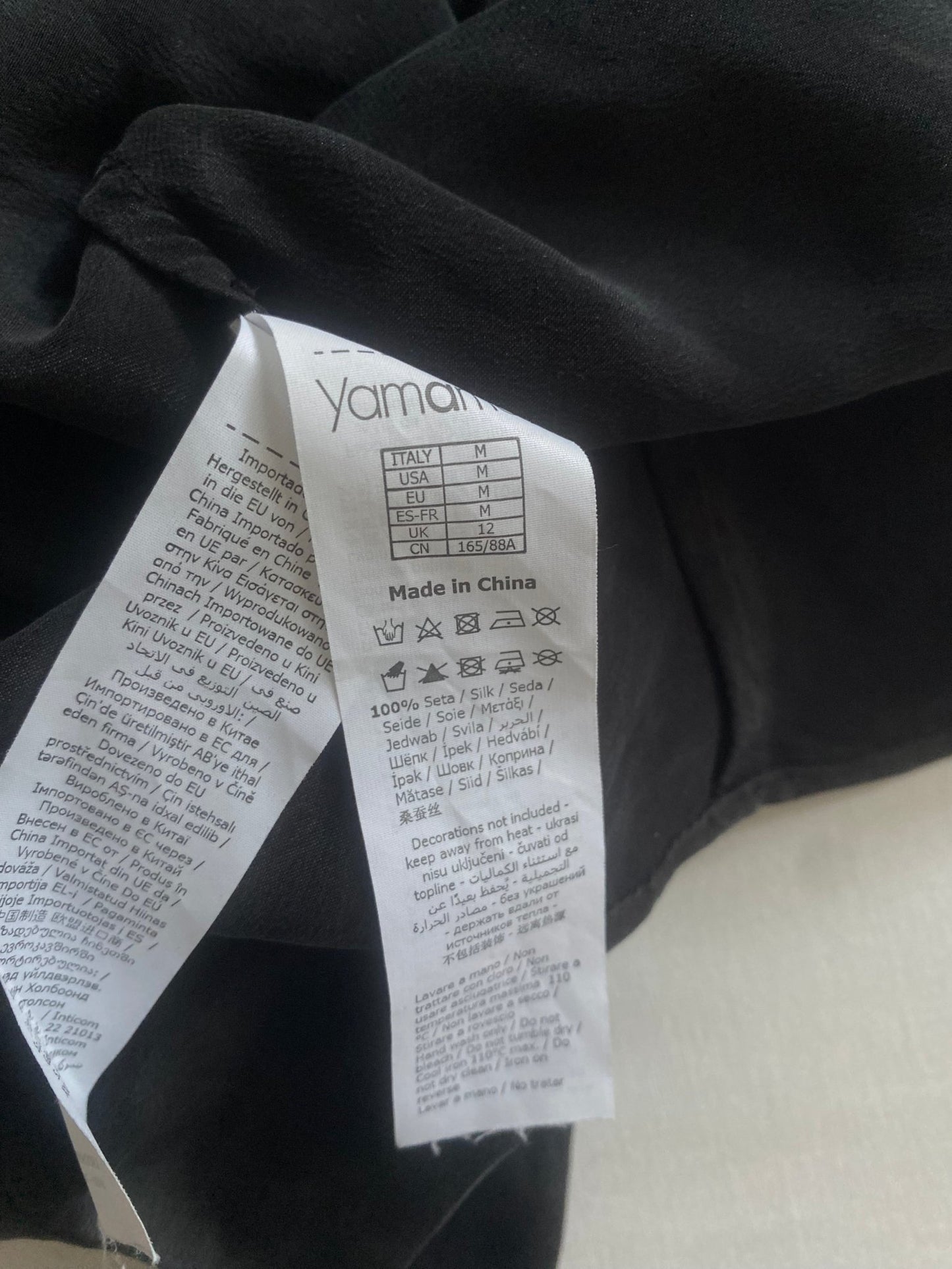 👚 Top Y2K din Mătase Neagră – Mărime M - anbracaminte