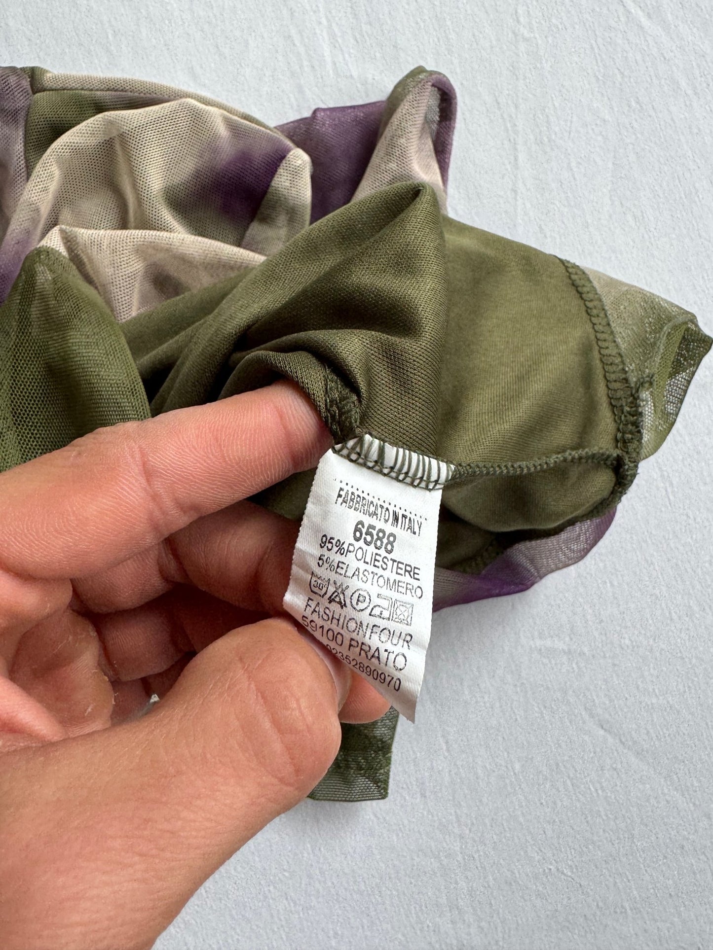 ✨ Top Y2K din Mesh cu Print – Made in Italy – S - anbracaminte