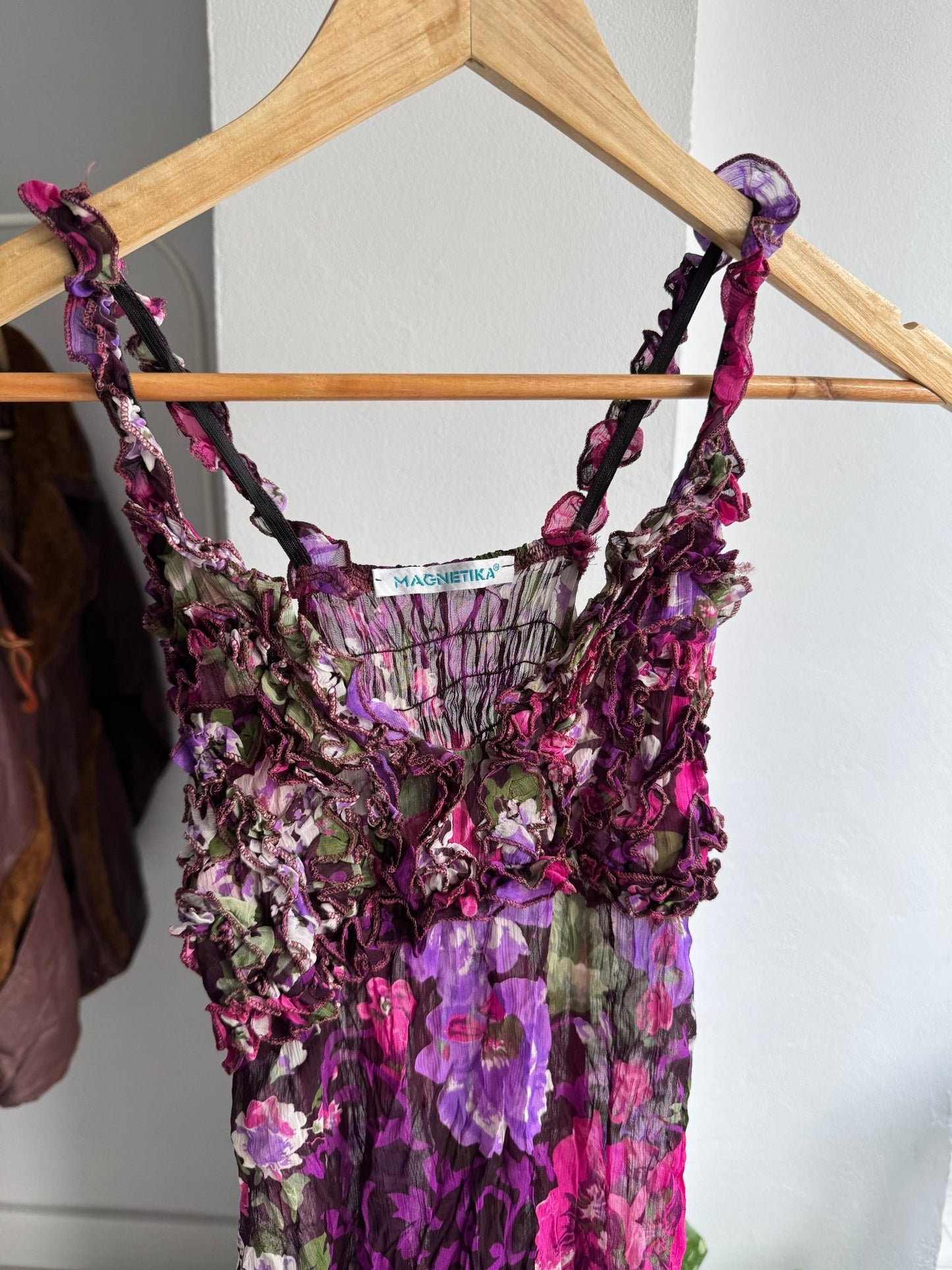 🌷 Top Y2K Floral Mesh – M Damă – Made in Italy - anbracaminte