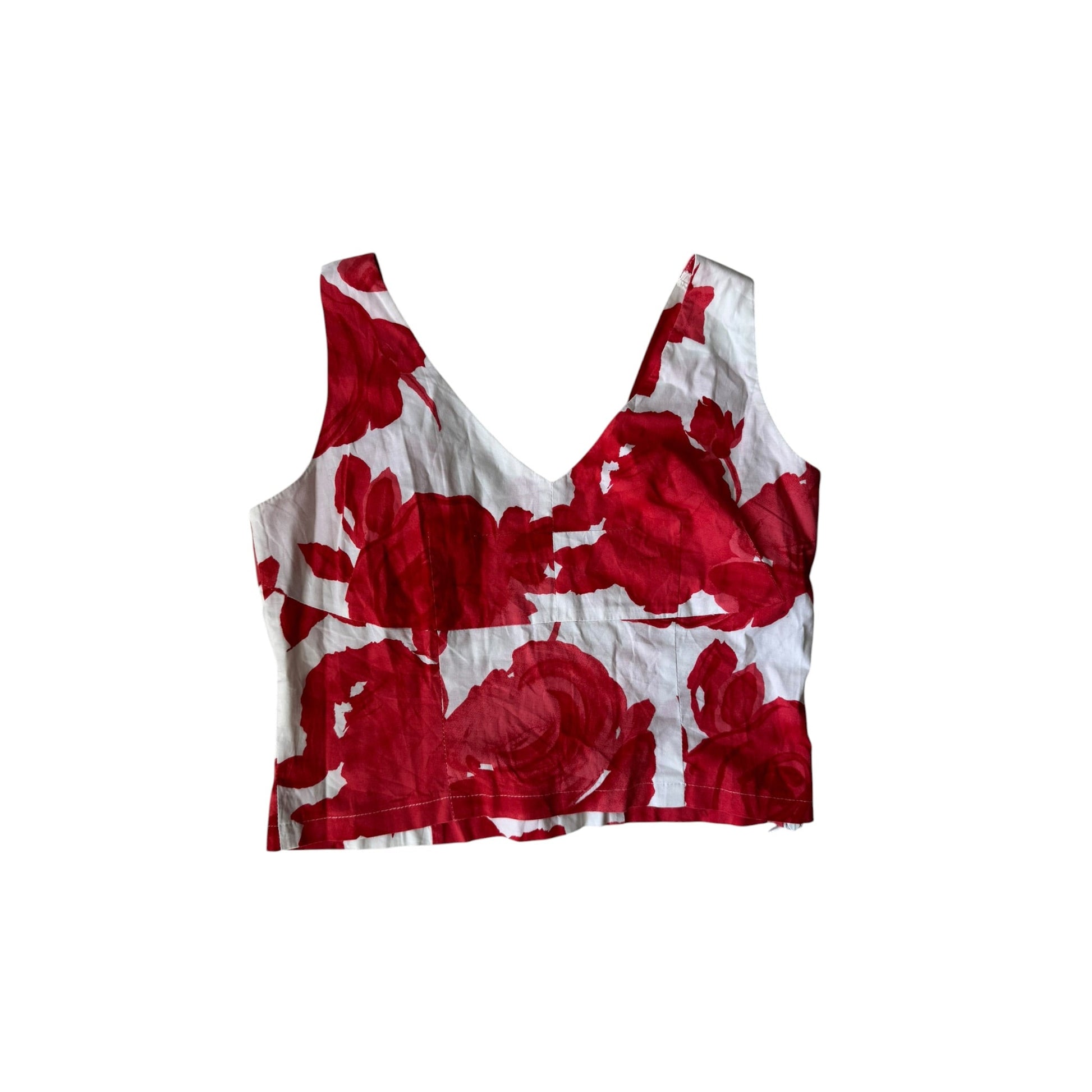 🌹 Top Y2K Floral Printed – IT 44 (M Damă) – Made in Italy - anbracaminte