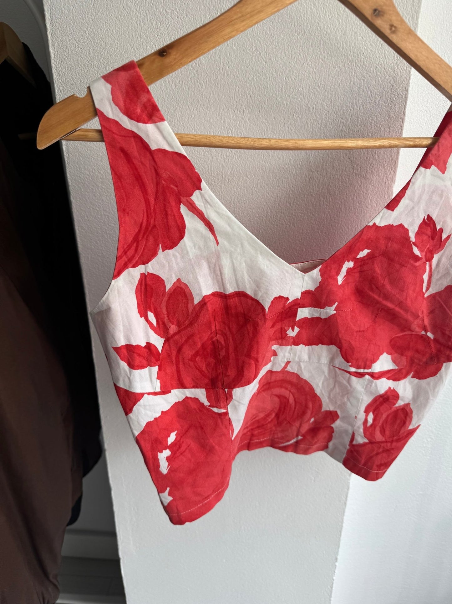 🌹 Top Y2K Floral Printed – IT 44 (M Damă) – Made in Italy - anbracaminte