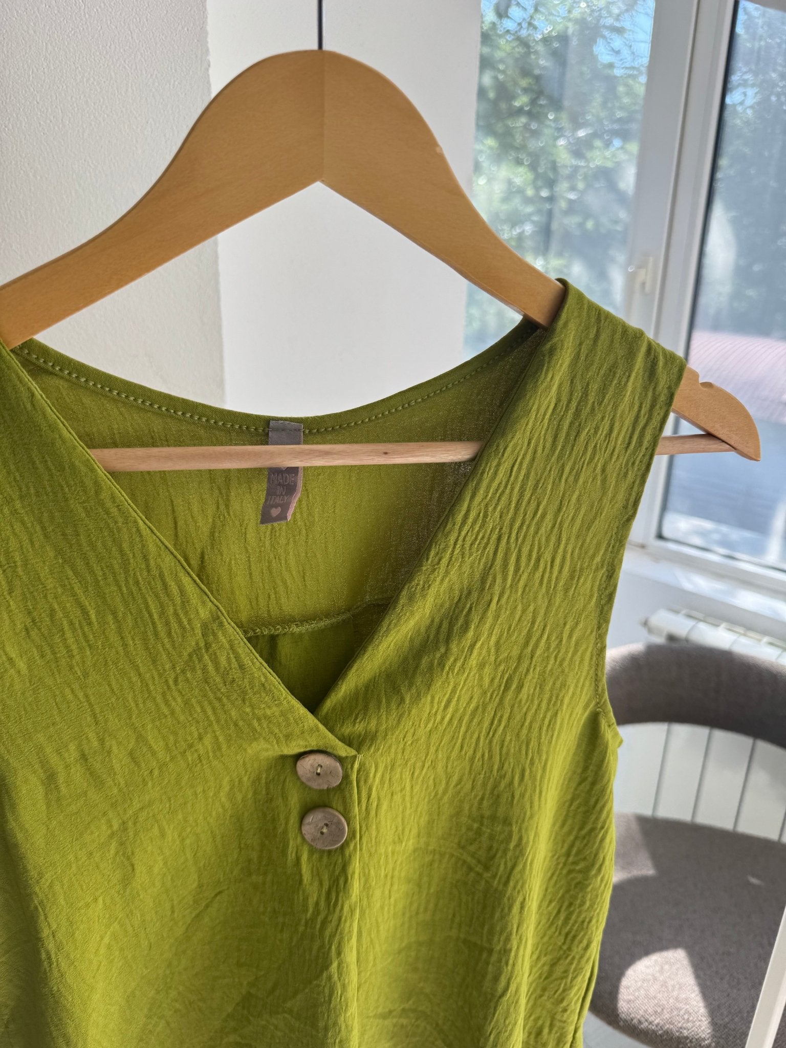 ✨ Top Y2K Green Mesh – S/M Damă – Made in Italy - anbracaminte