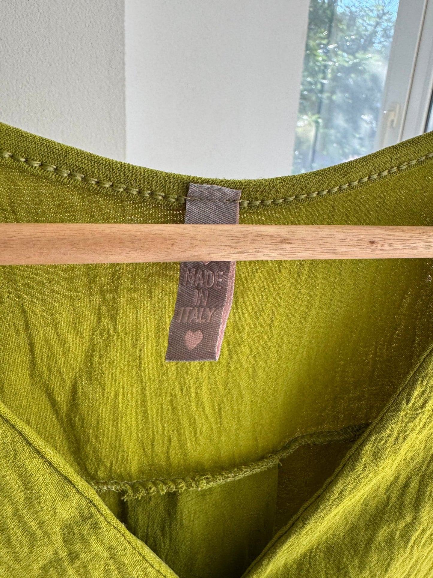 ✨ Top Y2K Green Mesh – S/M Damă – Made in Italy - anbracaminte