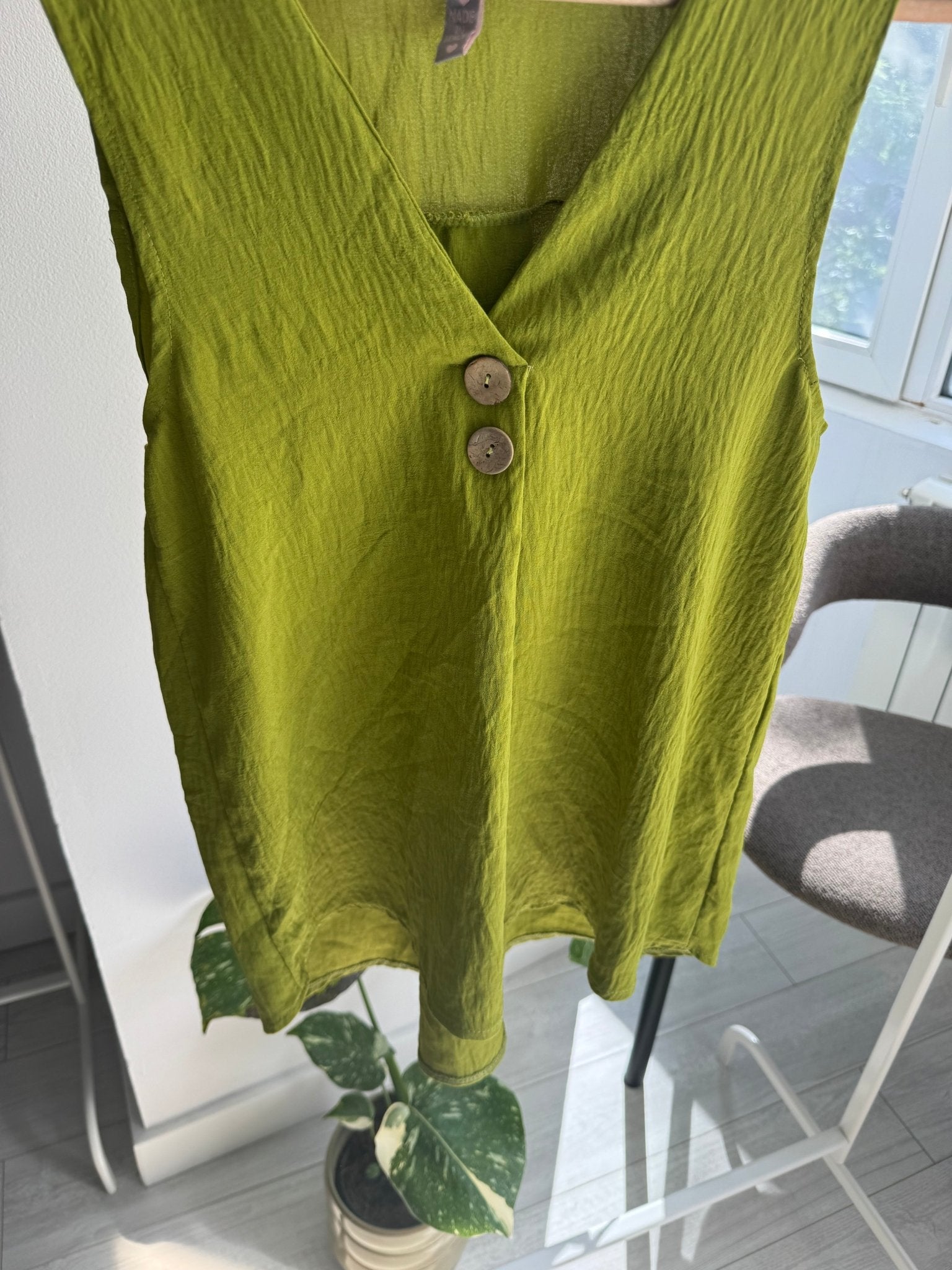 ✨ Top Y2K Green Mesh – S/M Damă – Made in Italy - anbracaminte