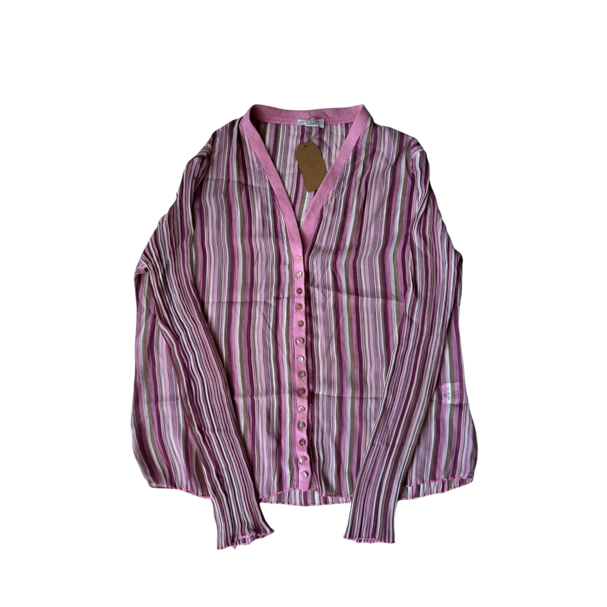 ✨ Top Y2K Mesh / Cardigan – EU 42 (L/XL Damă) – Made in Italy - anbracaminte