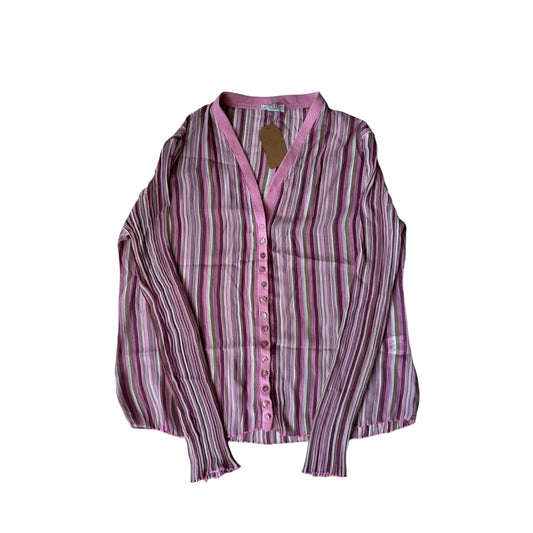 ✨ Top Y2K Mesh / Cardigan – EU 42 (L/XL Damă) – Made in Italy - anbracaminte