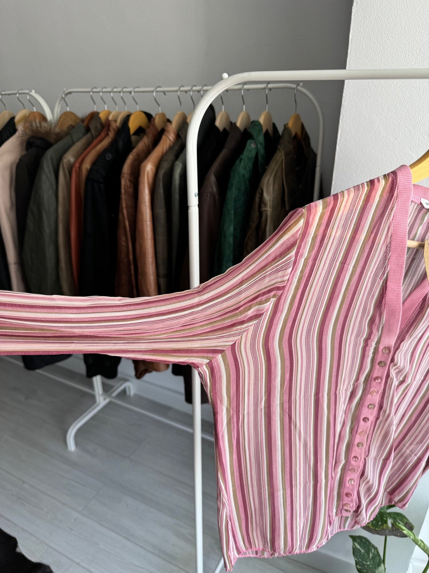 ✨ Top Y2K Mesh / Cardigan – EU 42 (L/XL Damă) – Made in Italy - anbracaminte