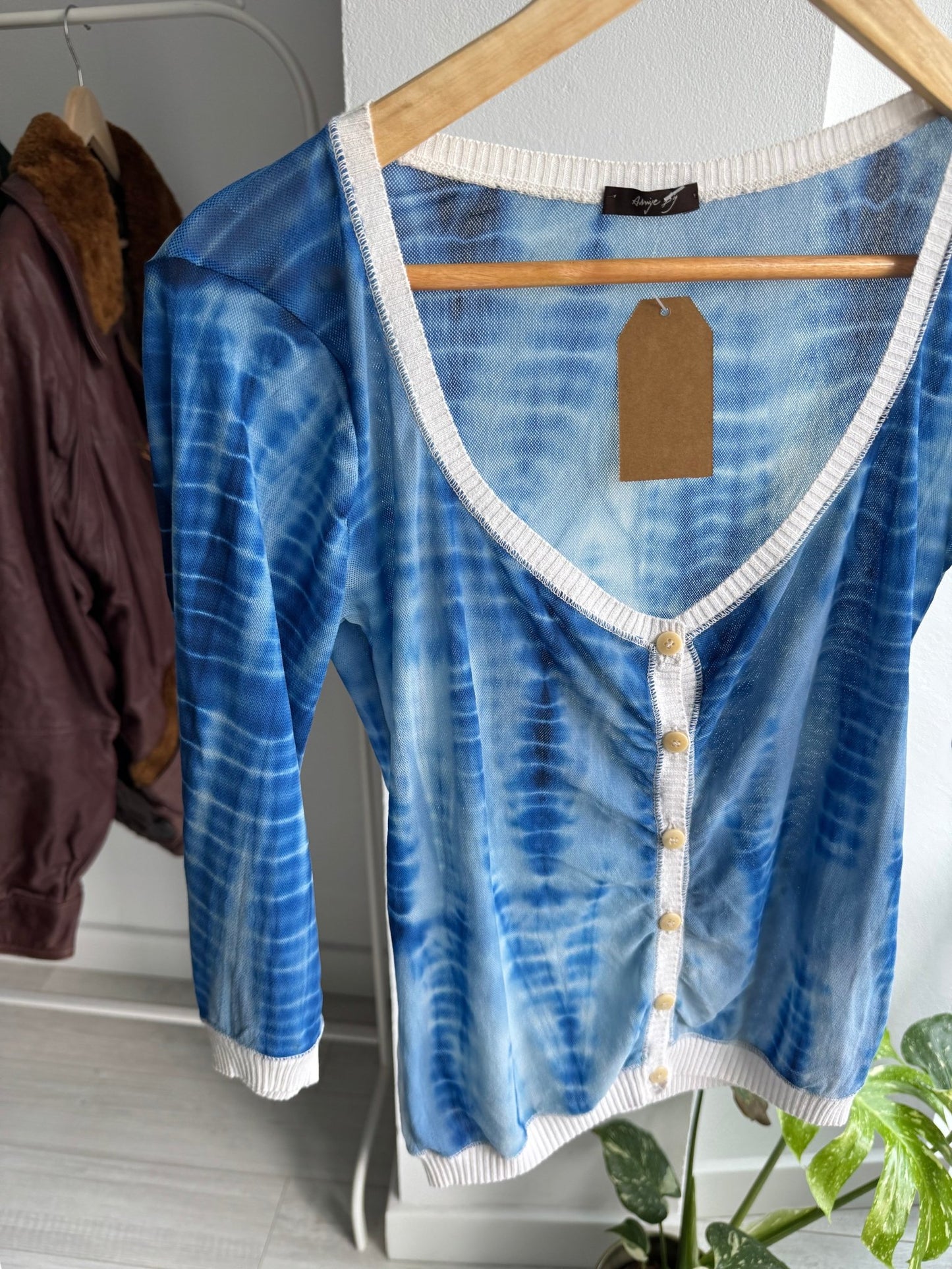 ☀️ Top Y2K Mesh – XS/S Damă – Made in Italy - anbracaminte