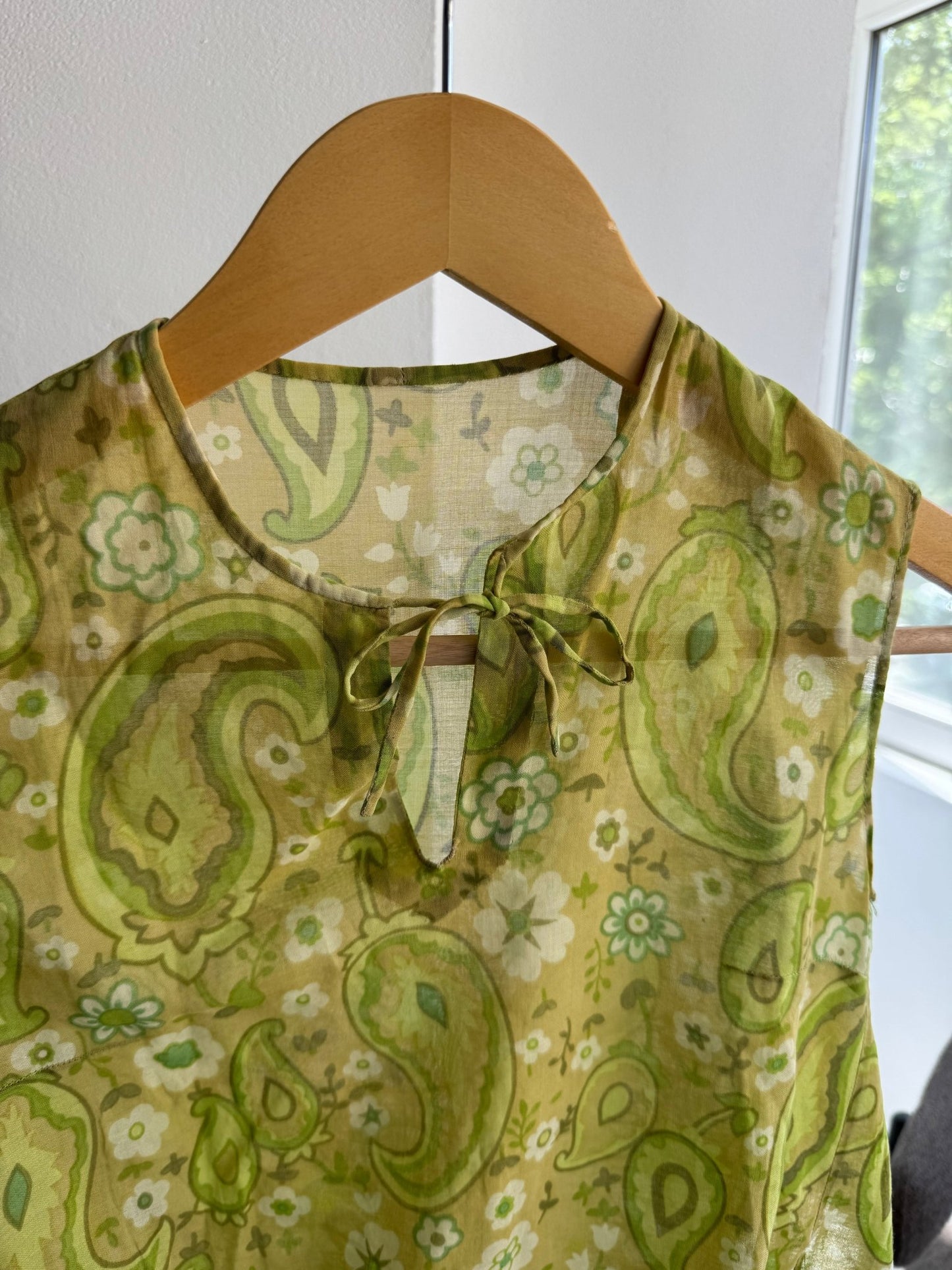 ✨ Top Y2K Paisley Print Mesh – XS/S Damă - anbracaminte