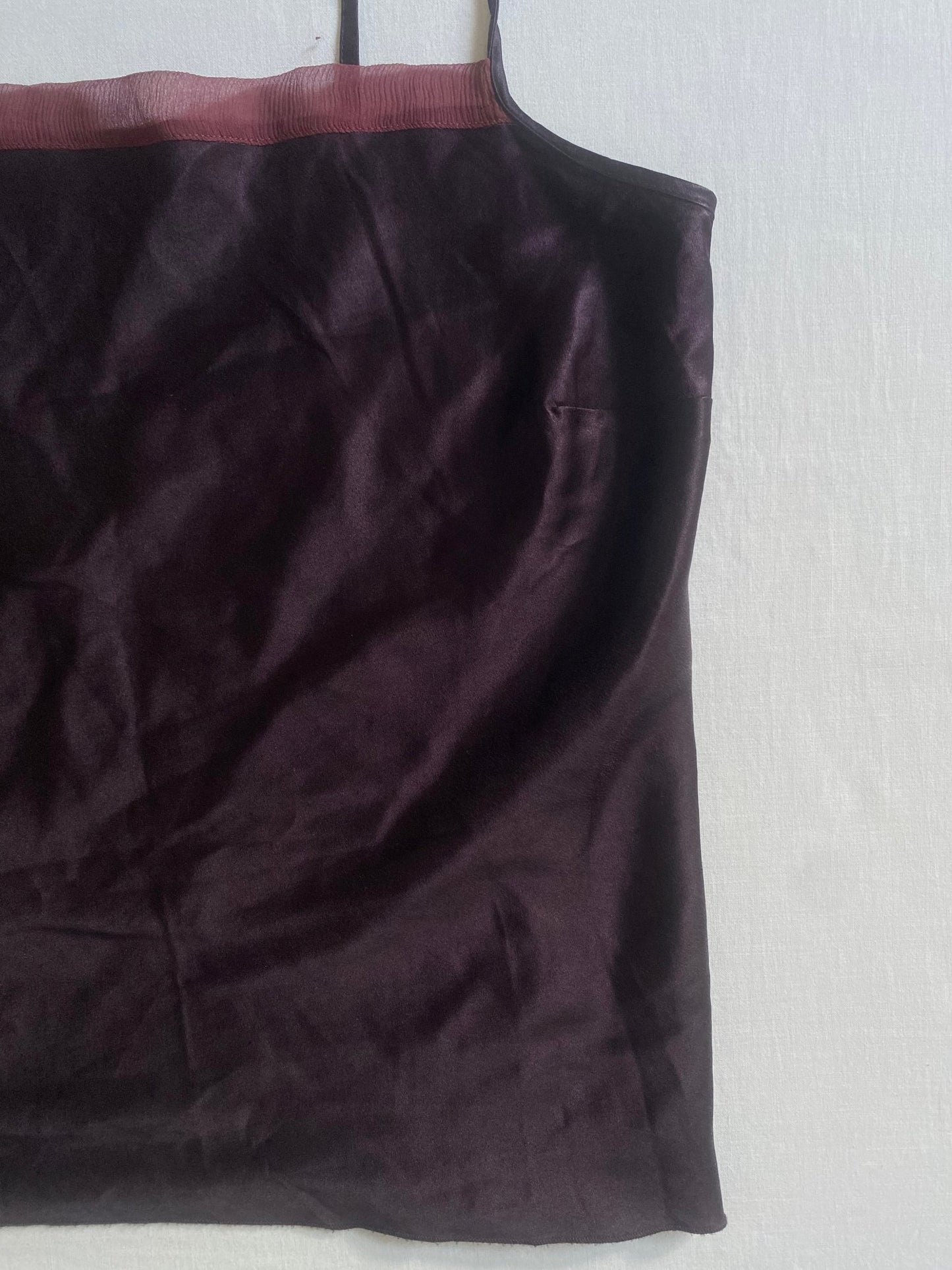 💜 Top Y2K Pennyblack din Mătase – Mov – Mărime M - anbracaminte