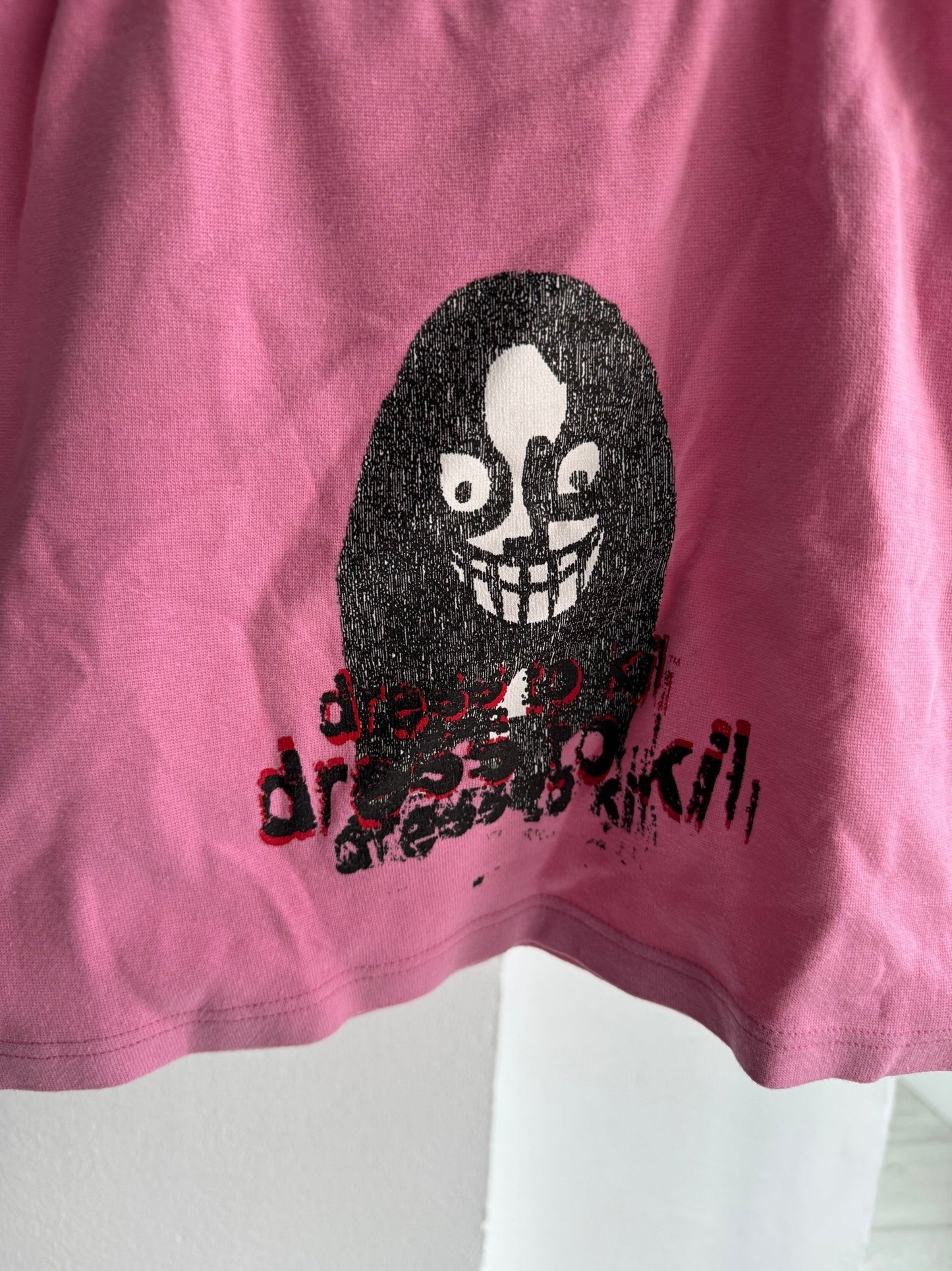 💗 Top Y2K Pink Graphic – S Damă – Made in Italy - anbracaminte