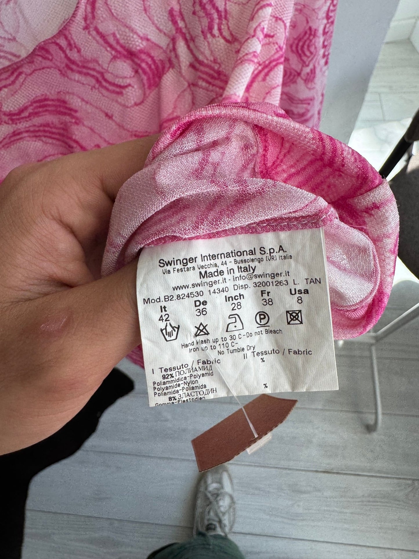 ✨ Top Y2K Pink Mesh – EU 36 (S Damă) – Made in Italy - anbracaminte