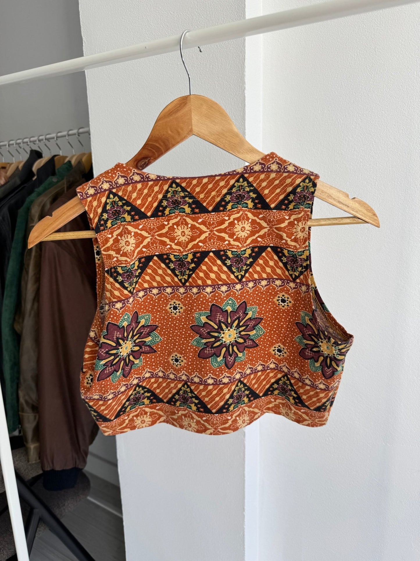 🏜️ Top Y2K Printed Cropped – M Damă – Made in Italy - anbracaminte
