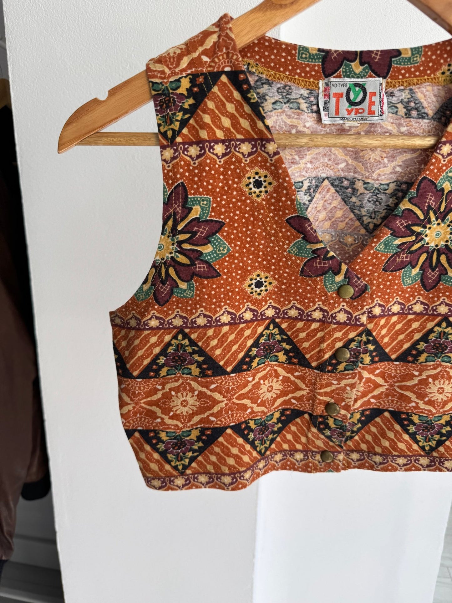 🏜️ Top Y2K Printed Cropped – M Damă – Made in Italy - anbracaminte