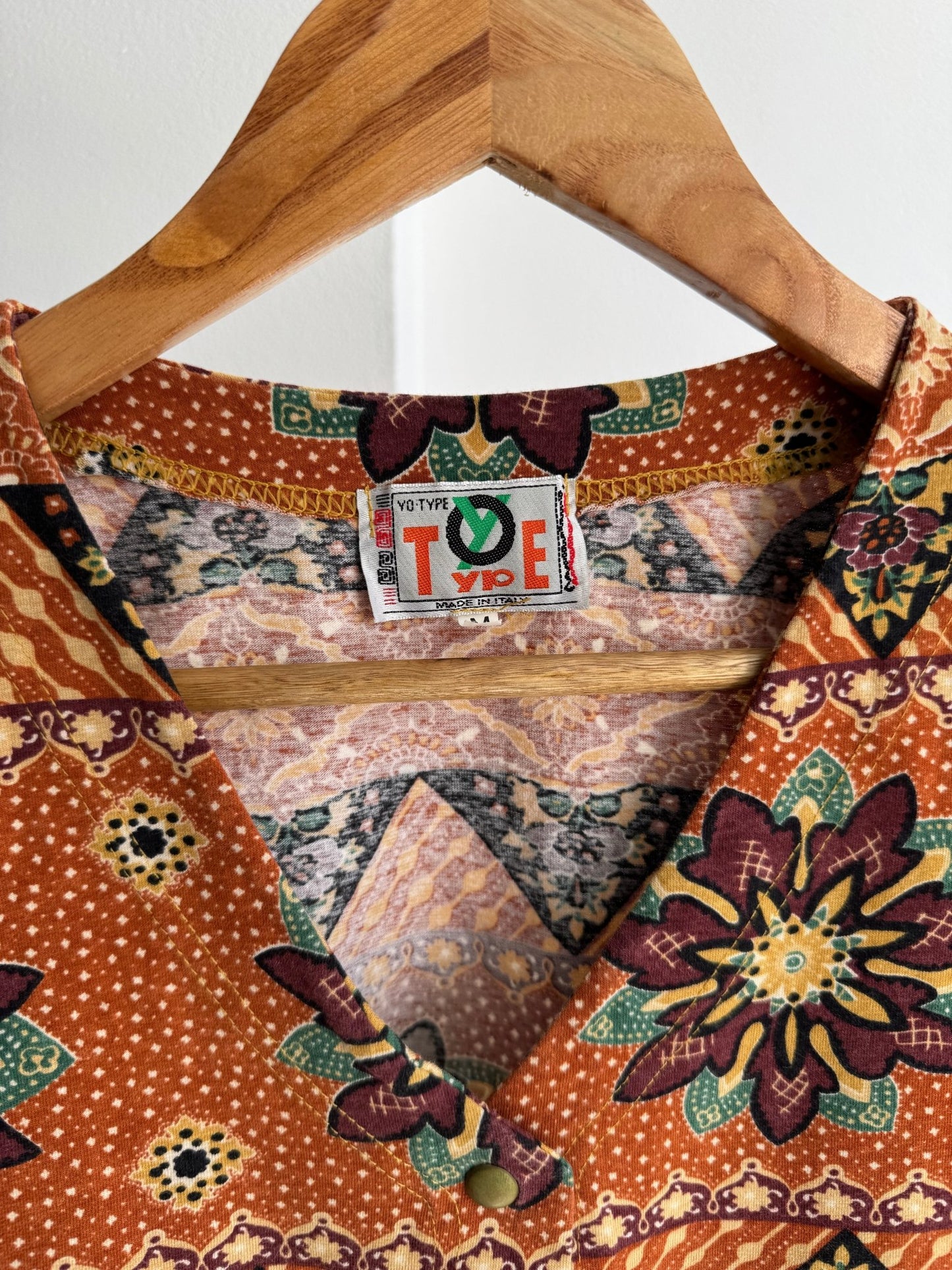 🏜️ Top Y2K Printed Cropped – M Damă – Made in Italy - anbracaminte