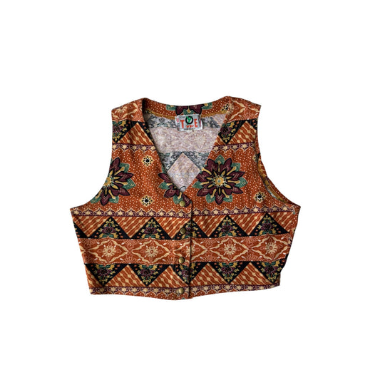 🏜️ Top Y2K Printed Cropped – M Damă – Made in Italy - anbracaminte