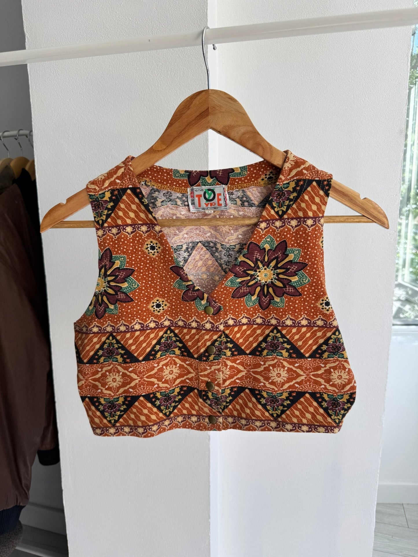 🏜️ Top Y2K Printed Cropped – M Damă – Made in Italy - anbracaminte