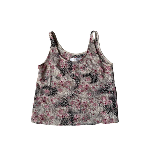 🐆 Top Y2K Printed Lace & Mesh – XS/S Damă – Made in Italy - anbracaminte
